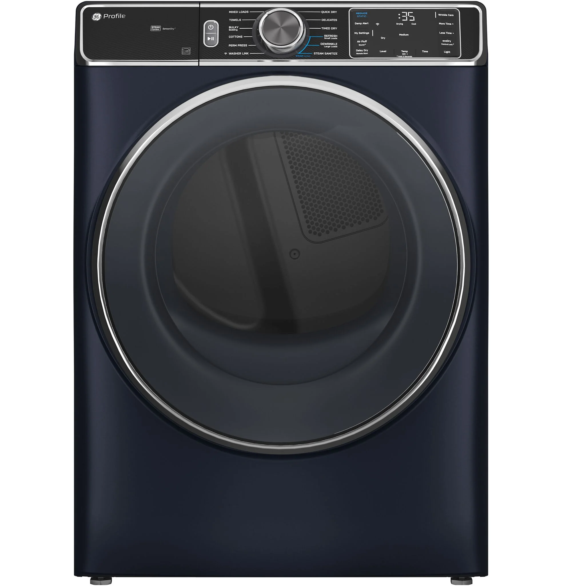 GE Profile Blue Sapphire Smart Steam Front Load Washer (6.1 Cu.Ft.) & Electric Dryer (7.8 Cu.Ft.) - PFW870SPVRS/PFD87ESPVRS - Image 5