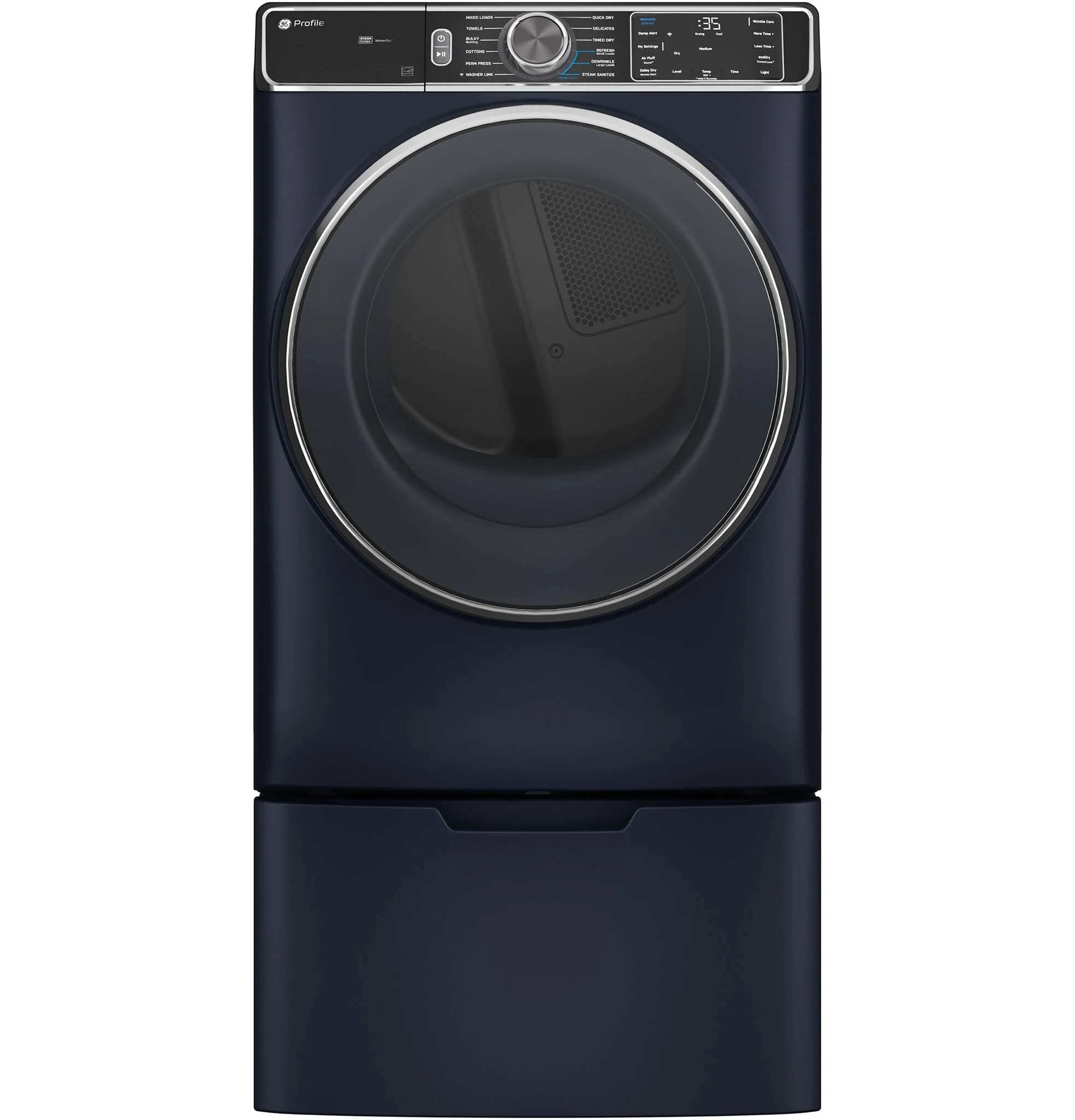 GE Profile Blue Sapphire Smart Steam Front Load Washer (6.1 Cu.Ft.) & Electric Dryer (7.8 Cu.Ft.) - PFW870SPVRS/PFD87ESPVRS - Image 8