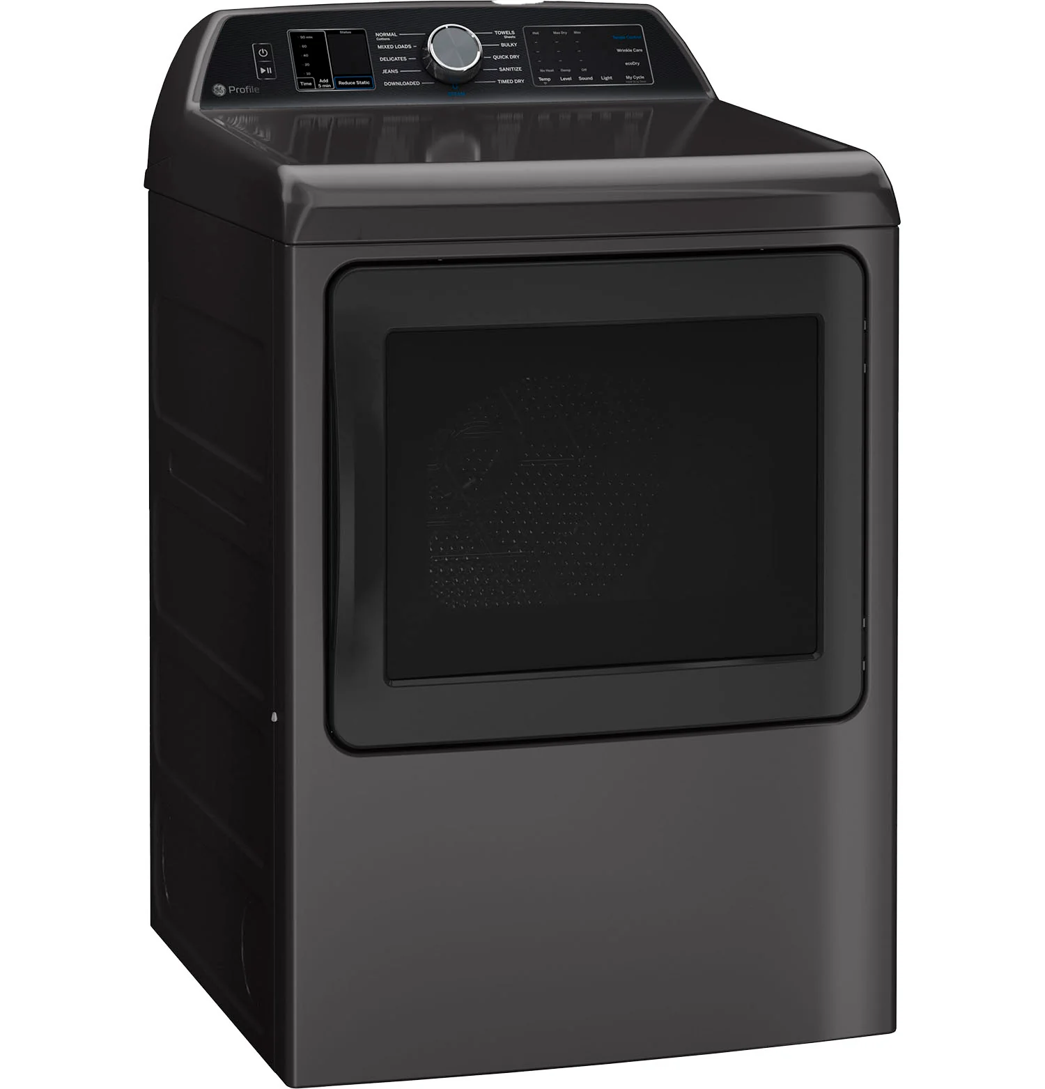 GE Profile Diamond Grey Smart Electric Dryer (7.4 Cu. Ft)- PTD70EBMTDG - Image 2