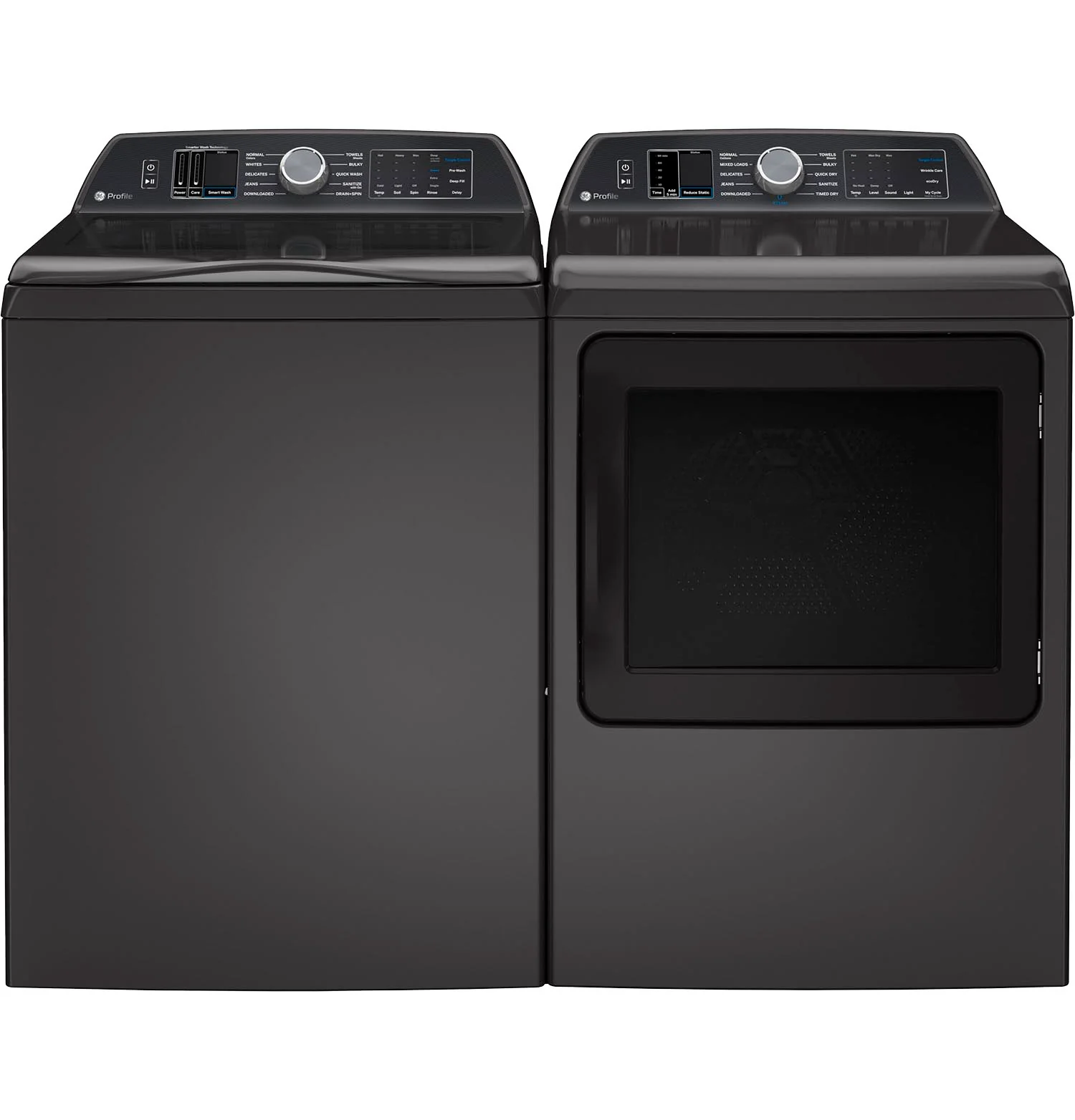 GE Profile Diamond Grey Top Load Washer with Smarter Wash Technology (6.2 Cu. Ft)- PTW700BPTDG - Image 4