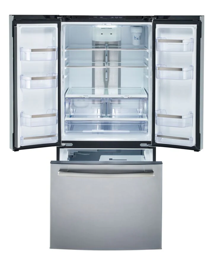 GE Profile 30" 20.8 Cu. Ft. Fingerprint Resistant Stainless French Door Refrigerator - PNE21NYRKFS - Image 2