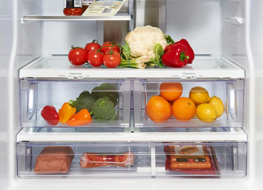 GE Profile 30" 20.8 Cu. Ft. Fingerprint Resistant Stainless French Door Refrigerator - PNE21NYRKFS - Image 4