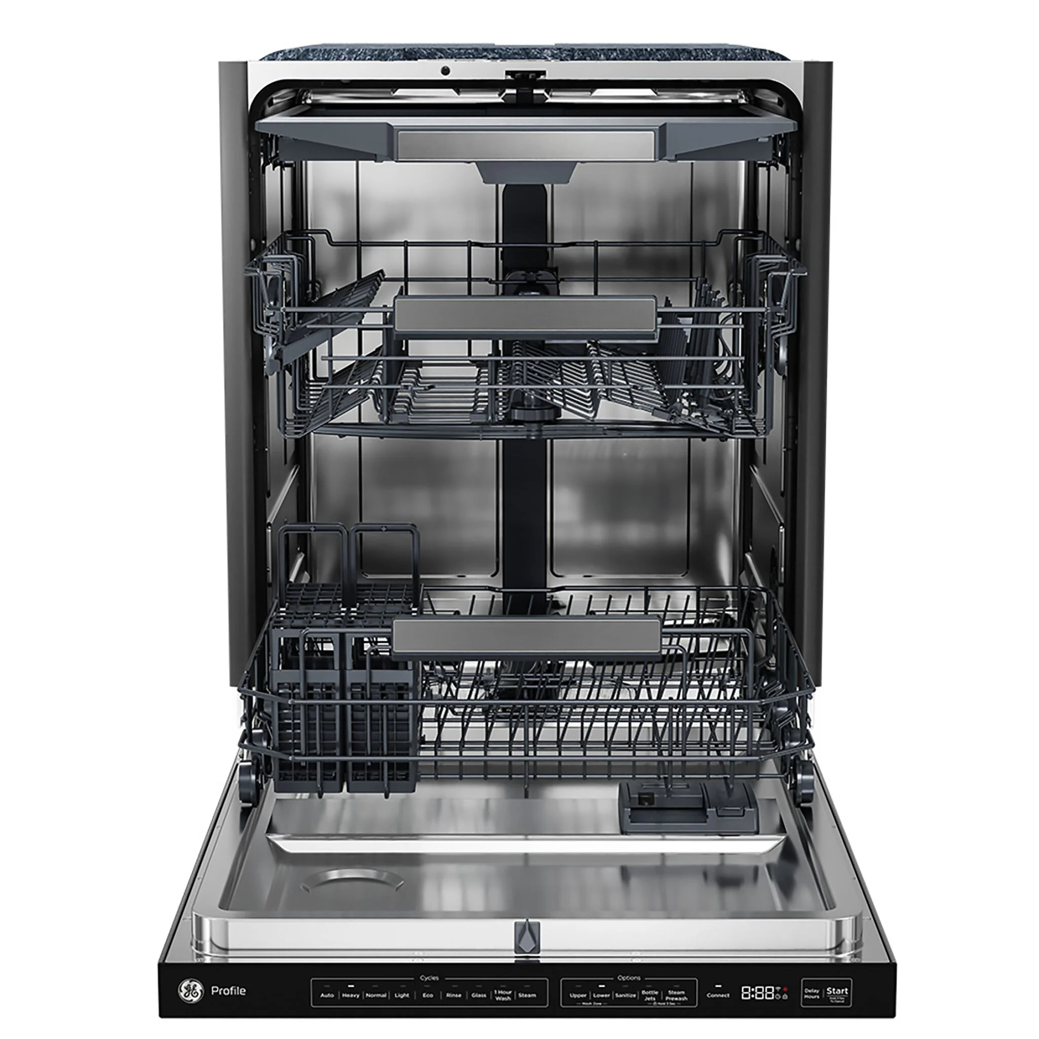 GE Profile Fingerprint Resistant Stainless Kitchen Package with French Door Refrigerator, Double Oven Range & Smart Dishwasher - Image 6