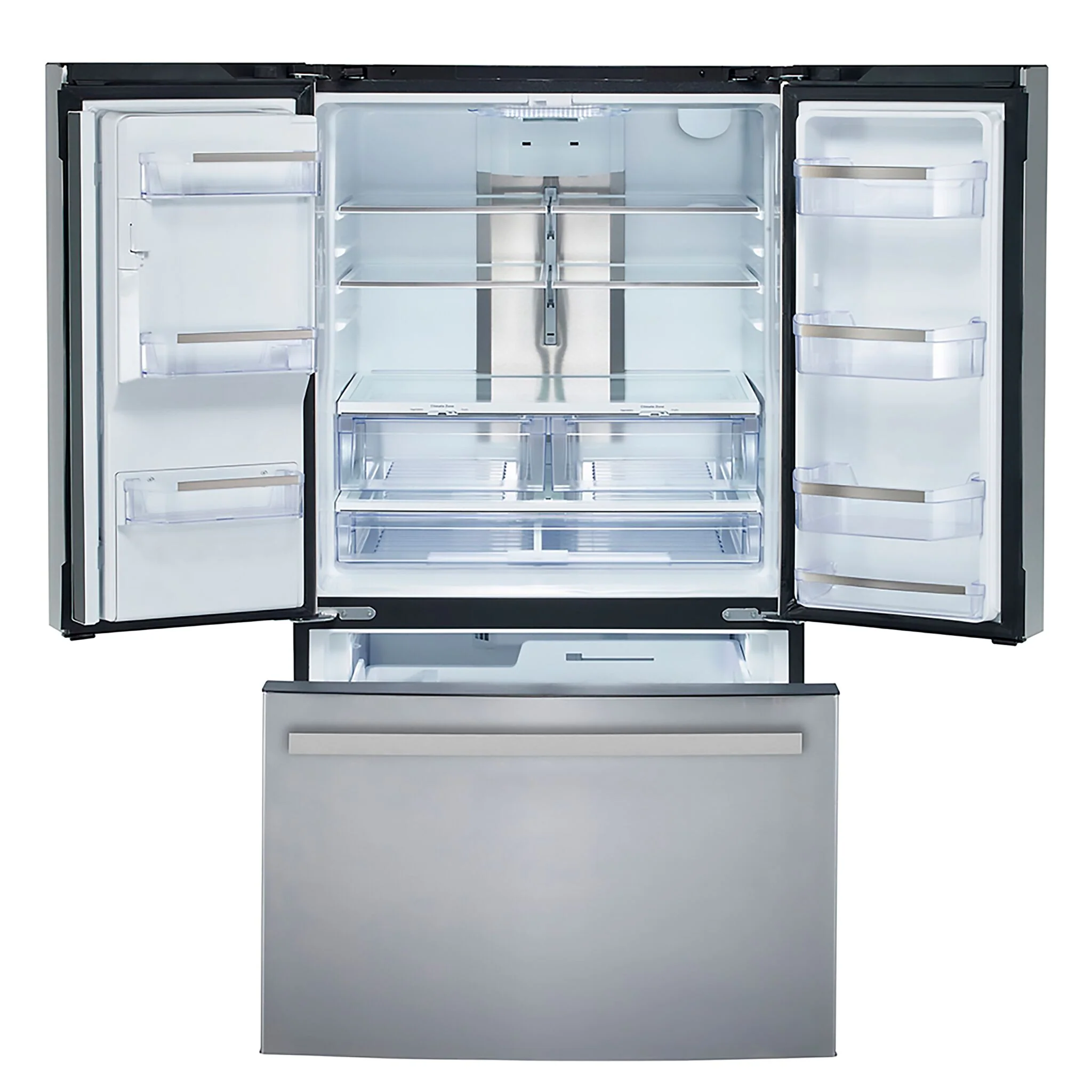 GE Profile 32.75" 17.5 Cu. Ft. Fingerprint Resistant Stainless Steel Counter-Depth French Door Refrigerator - PYE18HYRCFS - Image 3