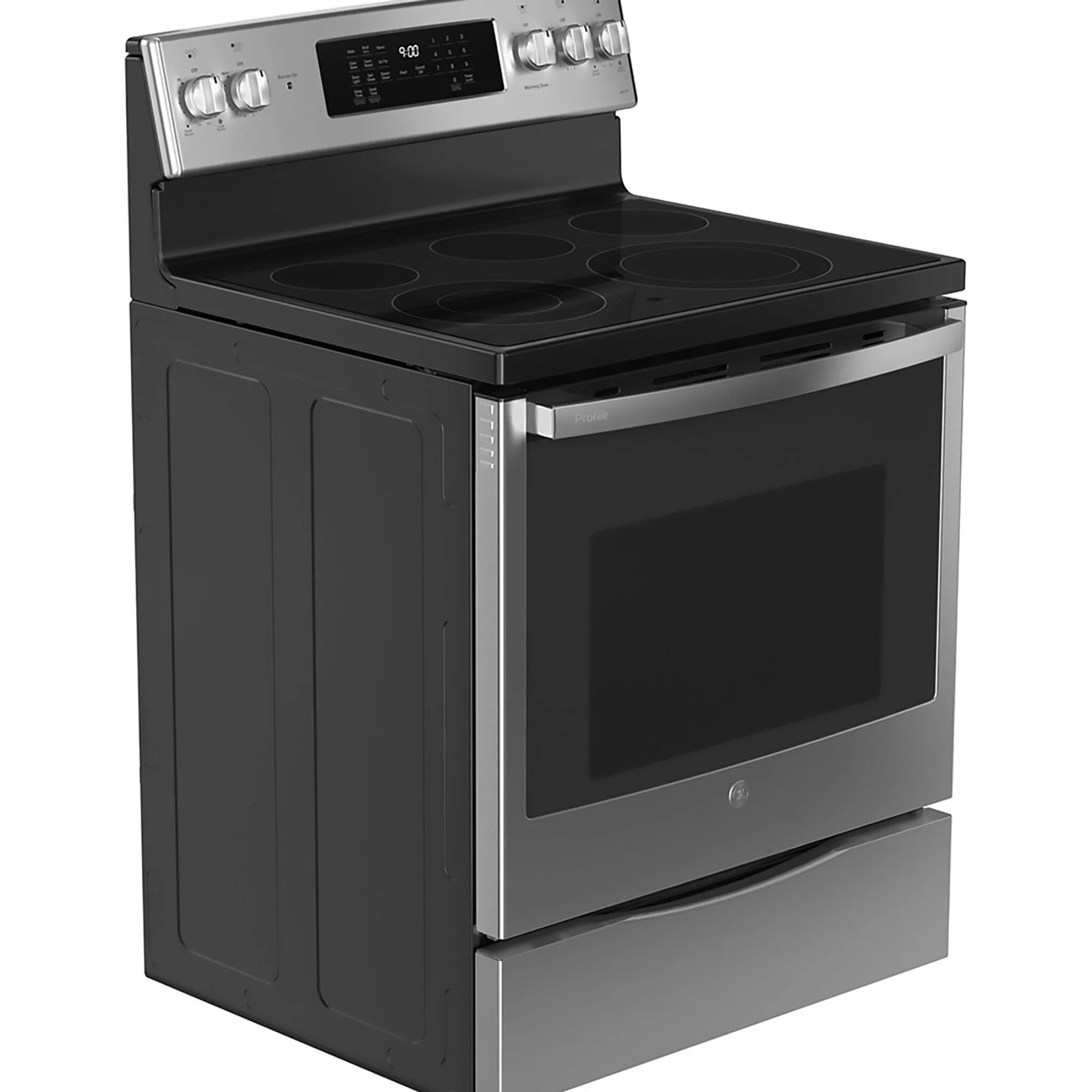 GE Profile Fingerprint Resistant Stainless Steel Freestanding Electric Range with True Convection & No-Preheat Air Fry (6.2 cu.ft.)- PCB900YVFS - Image 7