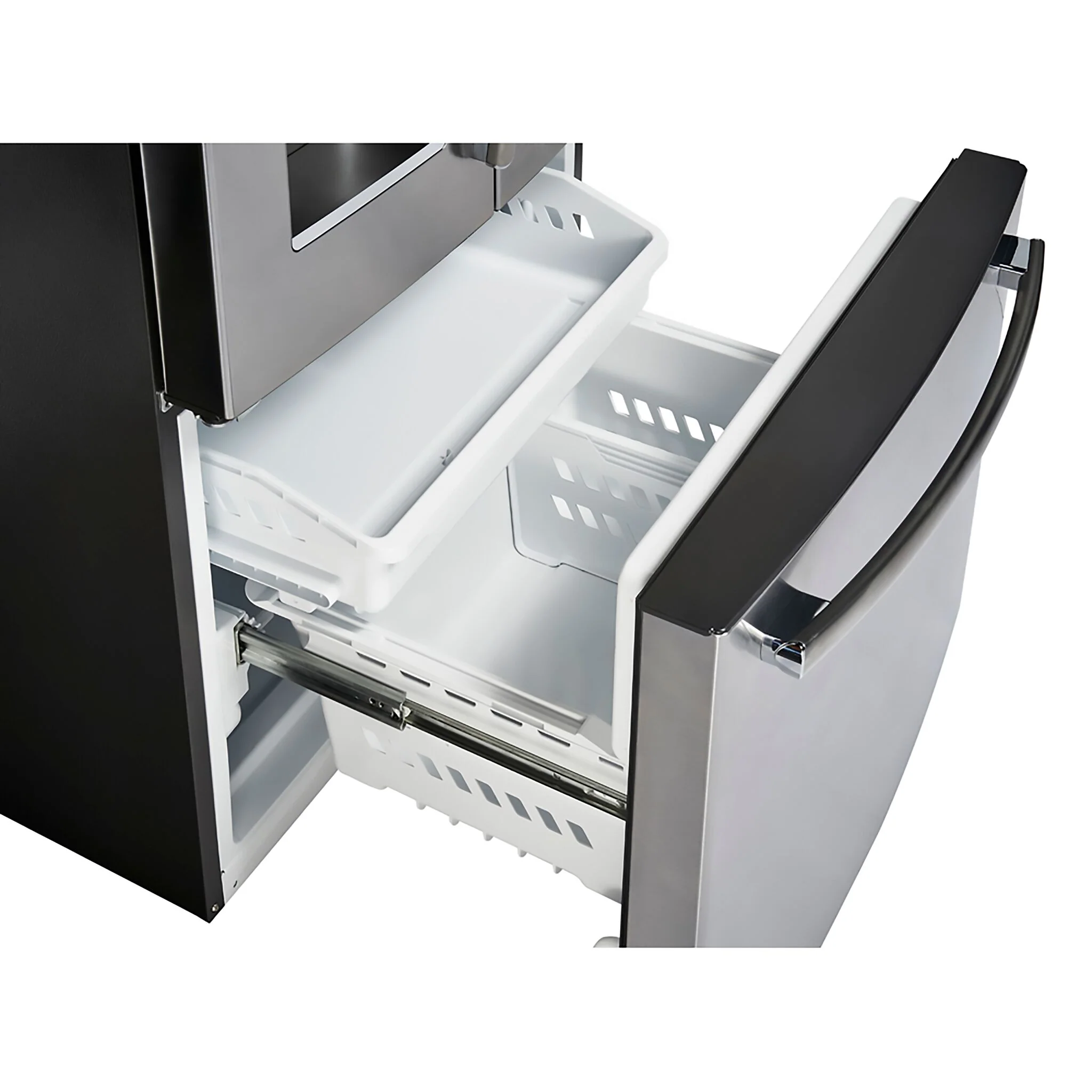 GE Profile 32.75" 24.8 Cu. Ft. Fingerprint Resistant Stainless Steel French Door Refrigerator - PFE24HYRCFS - Image 3
