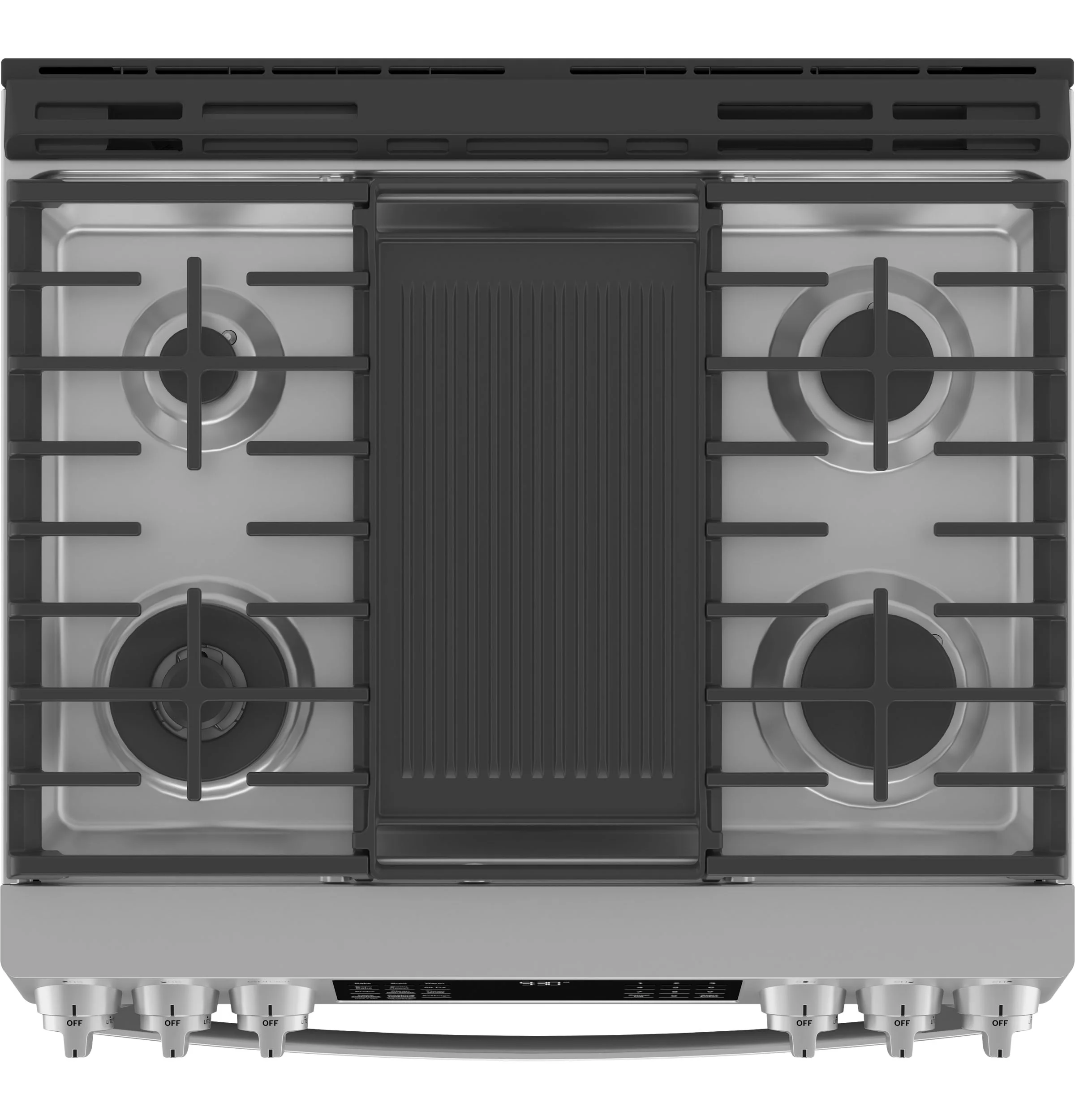 GE Profile Fingerprint Resistant Stainless Steel Smart Slide-In Dual Fuel Range with Air Fry (5.7 Cu.Ft.) - PC2S930YPFS - Image 3