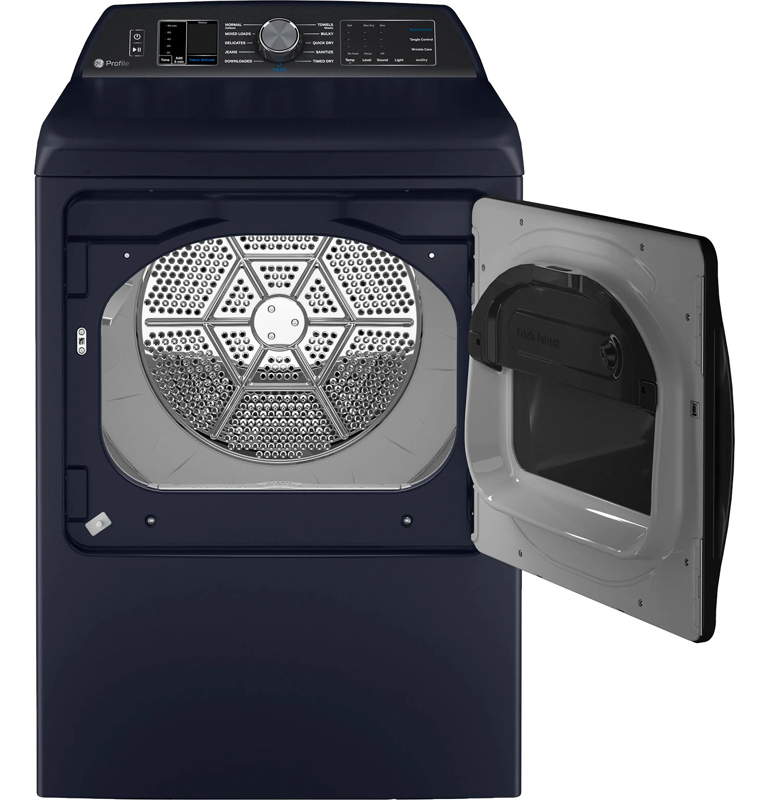 GE Profile Sapphire Blue Top Load IEC Washer (6.2 cu.ft.) & Smart Electric Dryer with Fabric Refresh (7.3 Cu. Ft) - PTW800BPWRS/PTD90EBMTRS - Image 5