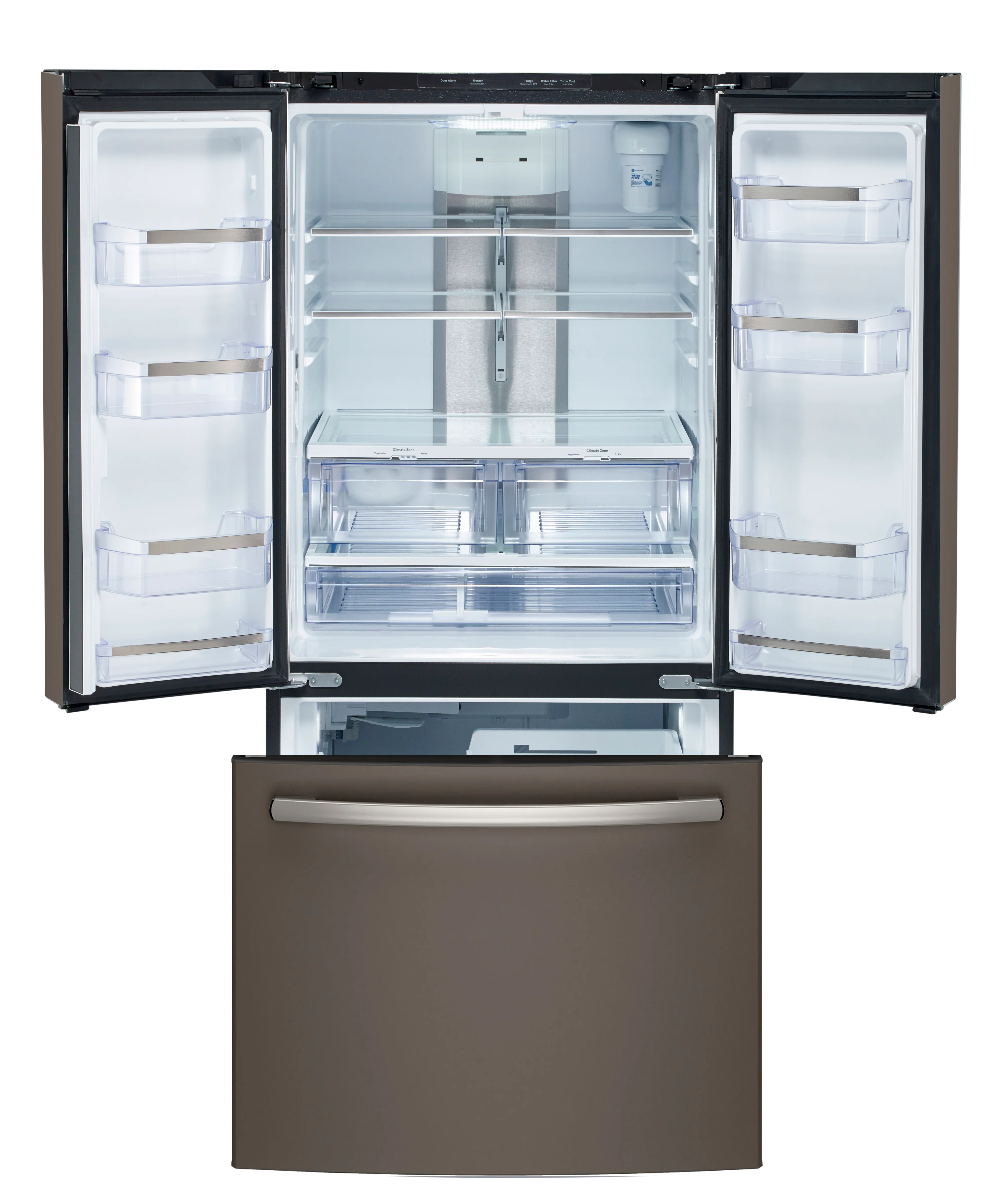 GE Profile 30" 20.8 Cu. Ft. Slate French Door Refrigerator - PNE21NMLKES - Image 3