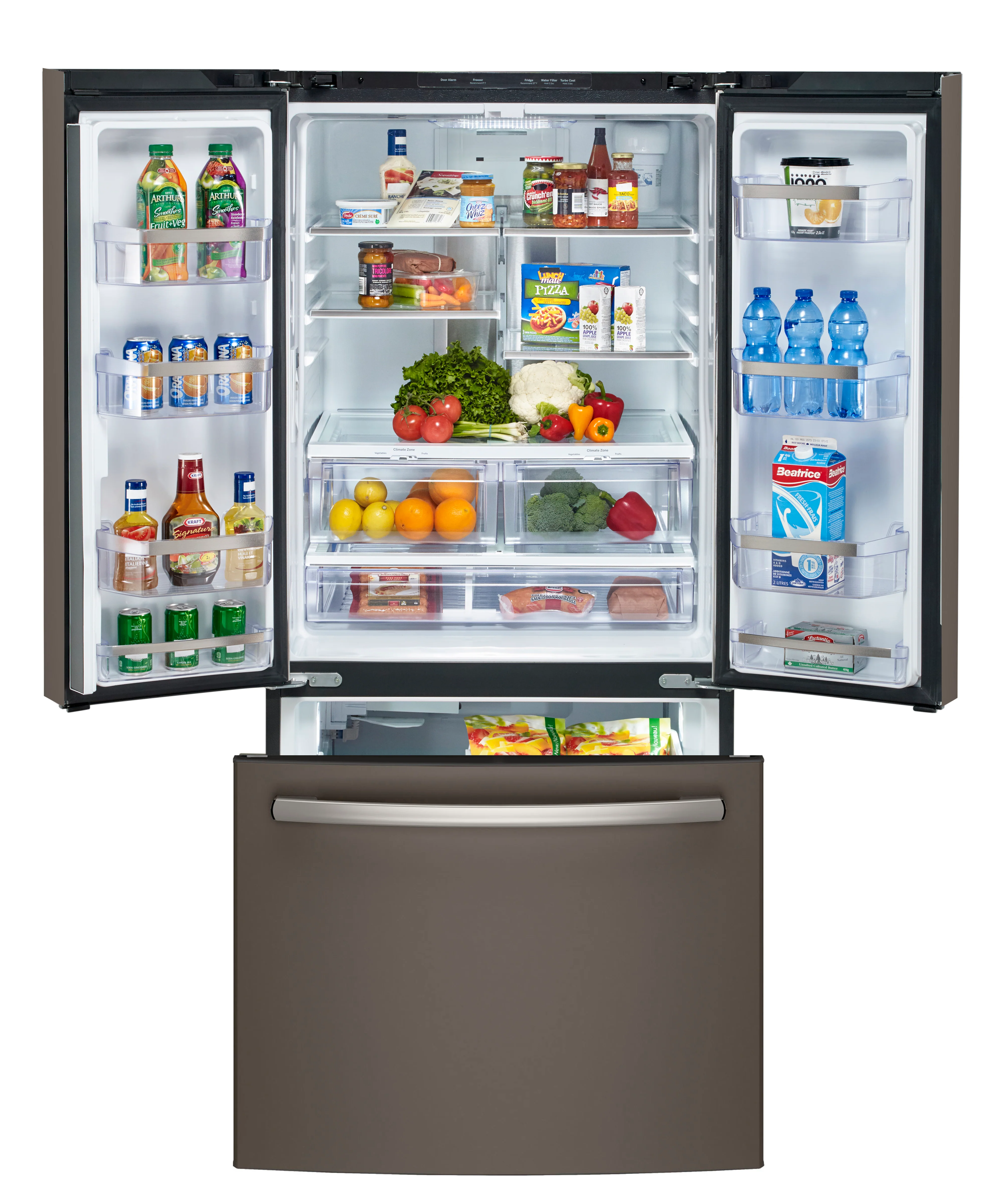 GE Profile 30" 20.8 Cu. Ft. Slate French Door Refrigerator - PNE21NMLKES - Image 4