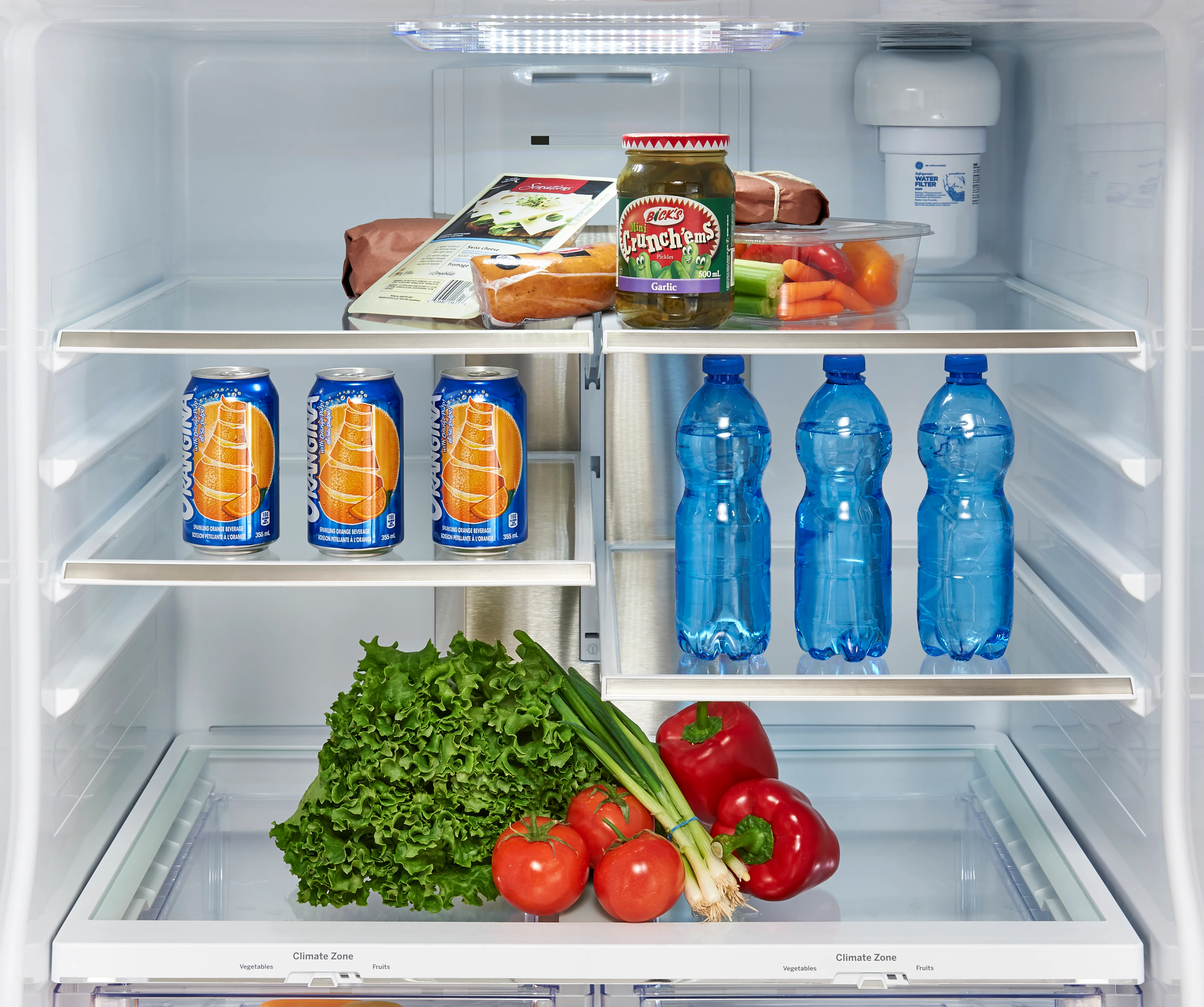 GE Profile 30" 20.8 Cu. Ft. White French Door Refrigerator - PNE21NGLKWW - Image 6