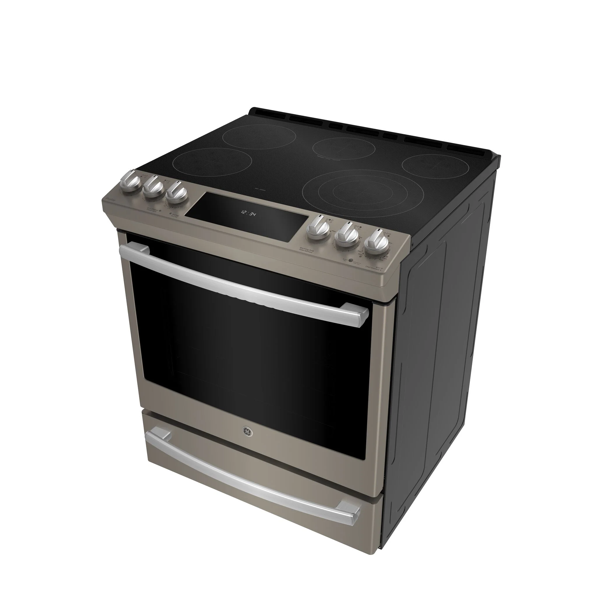 GE Profile Slate Slide-In Electric Convection Range with Air Fry (6.3 Cu. Ft.) - PCS940EMES - Image 3