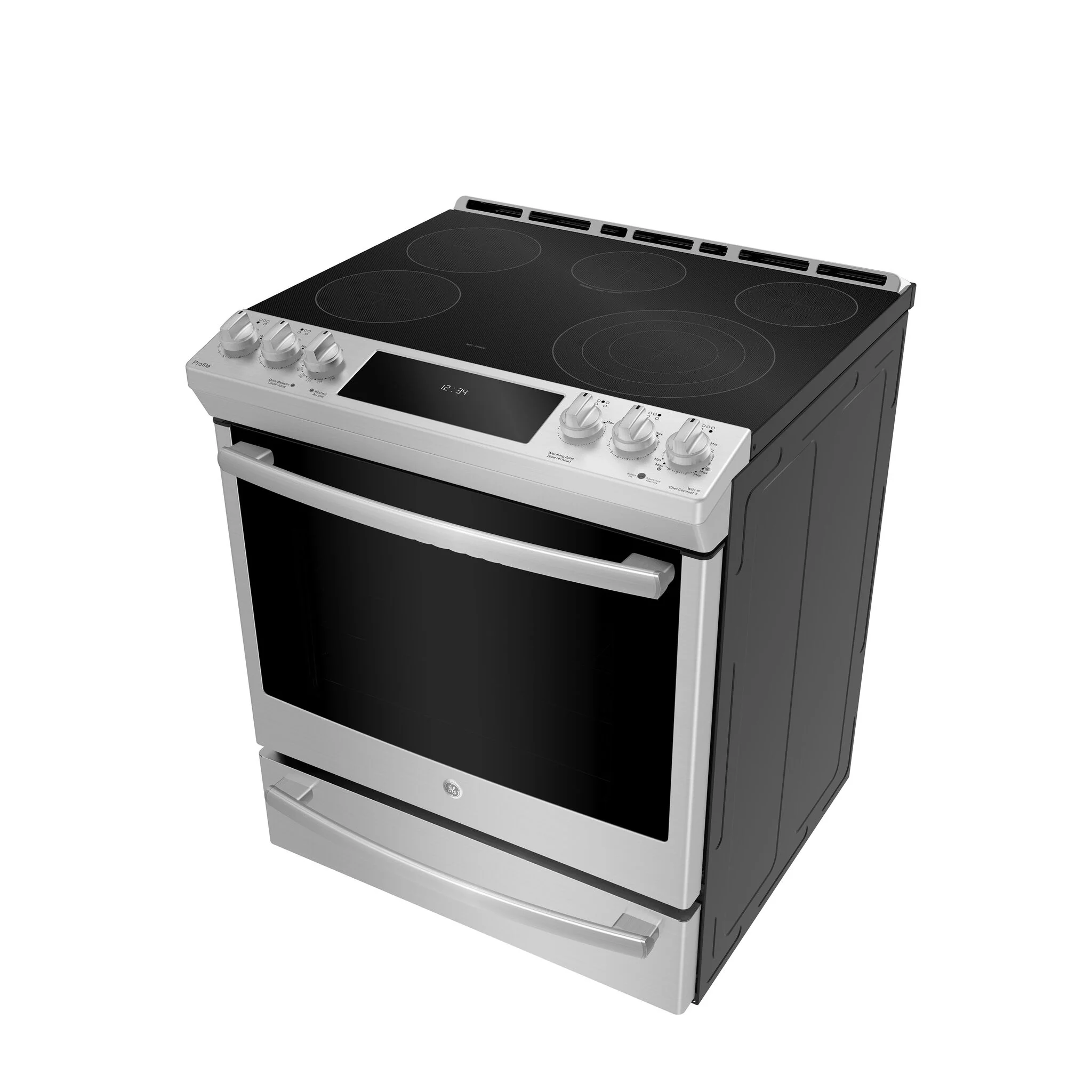 GE Profile Stainless Steel 30" Slide-In Electric Range (5.3 Cu. Ft.) - PCS940YMFS - Image 3