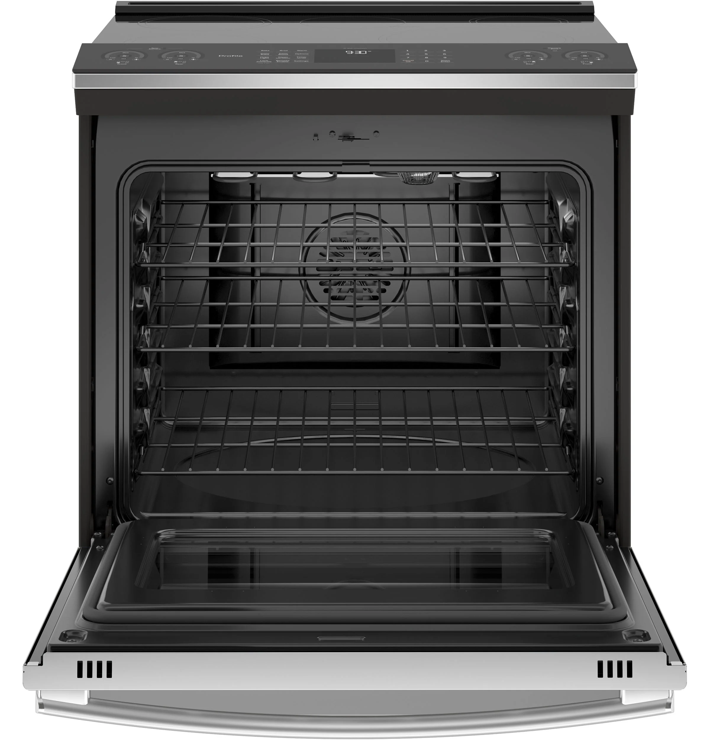 GE Profile Stainless Steel 30" Slide-In Induction Range (5.3 Cu. Ft.) - PCHS920YMFS - Image 2