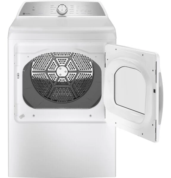 GE Profile White Electric Dryer (7.4 cu. ft.)- PTD60EBMRWS - Image 3