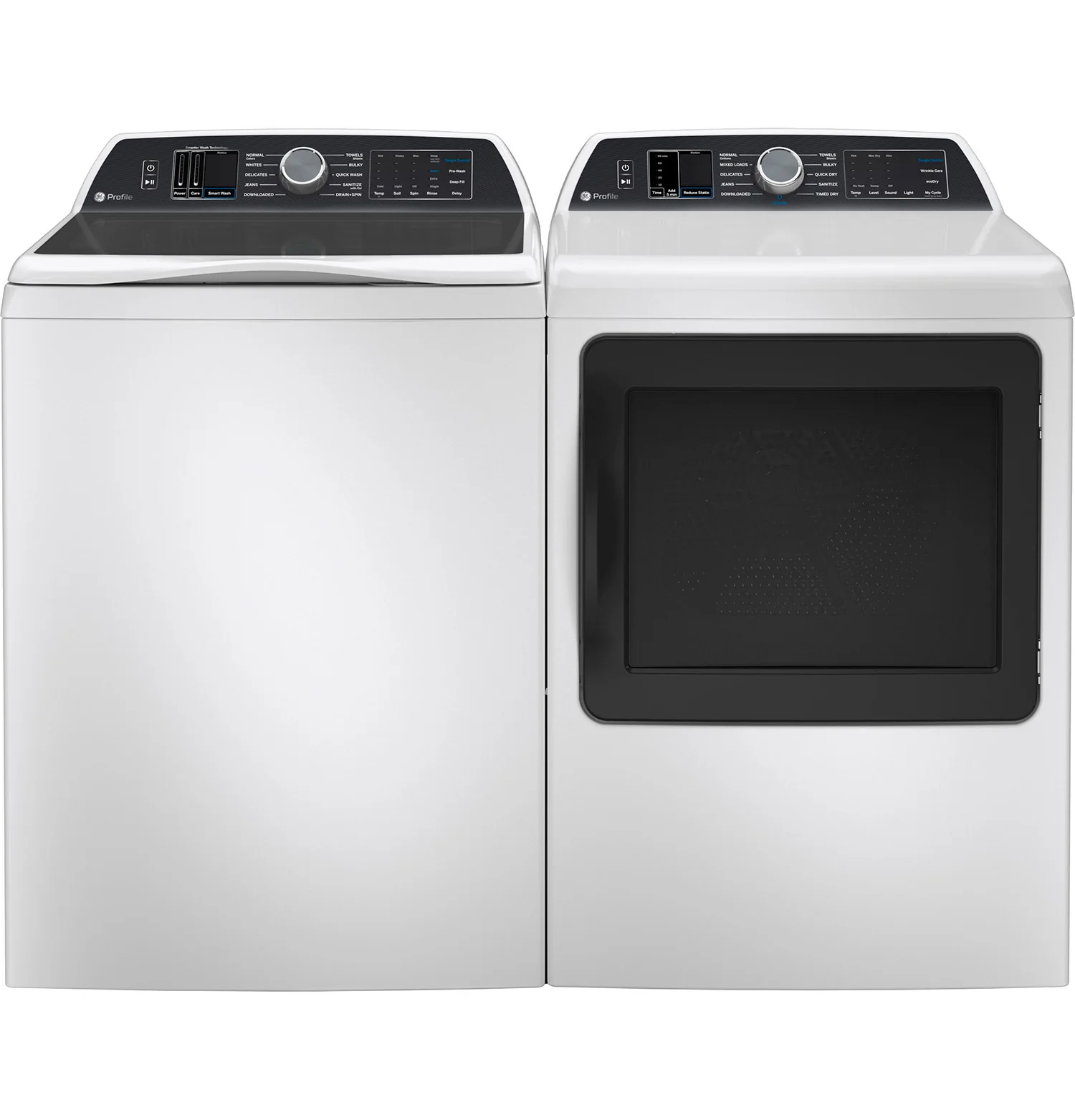 GE Profile White Electric Dryer with Sanitize Cycle (7.4 Cu. Ft) - PTD70EBMTWS - Image 6