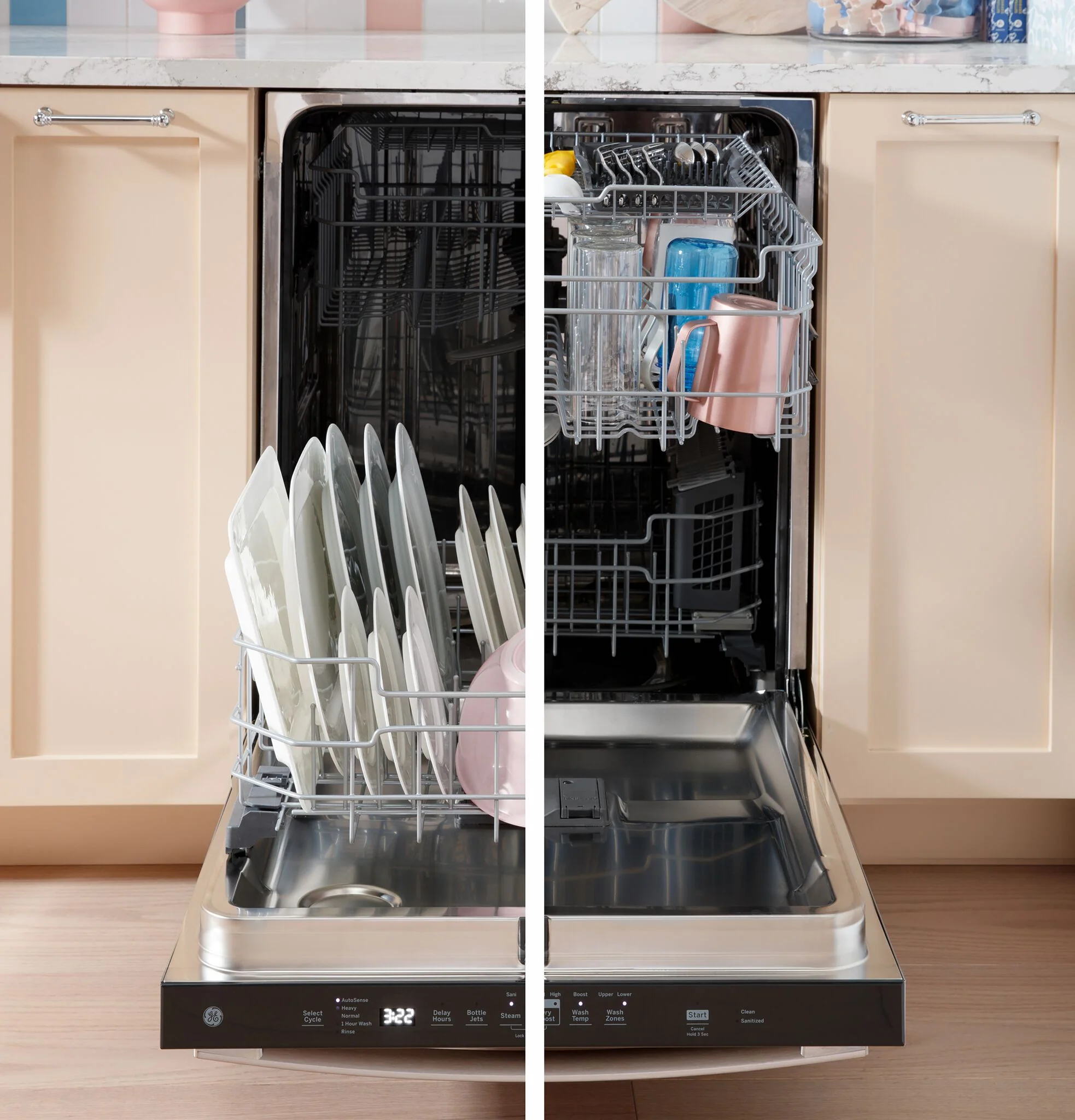 GE® Slate ENERGY STAR® Top Control Dishwasher with Sanitize Cycle - GDT670SMVES - Image 3
