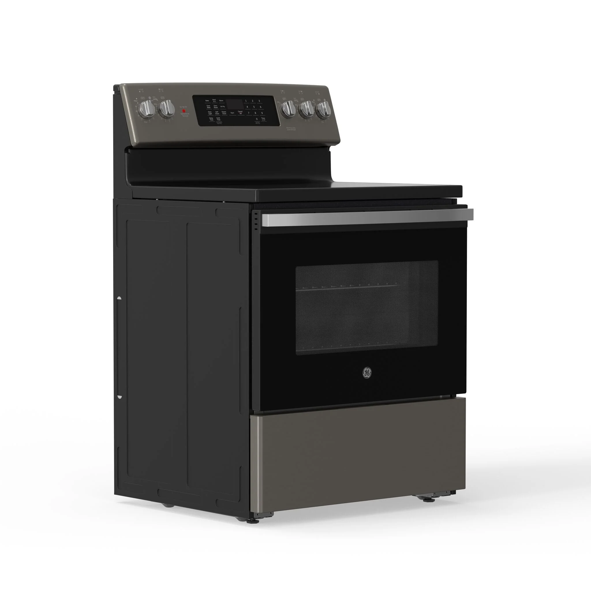 GE Slate Freestanding Electric Convection Range with No-Preheat Air Fry (5.0 Cu. Ft.) - JCB840ETES - Image 2