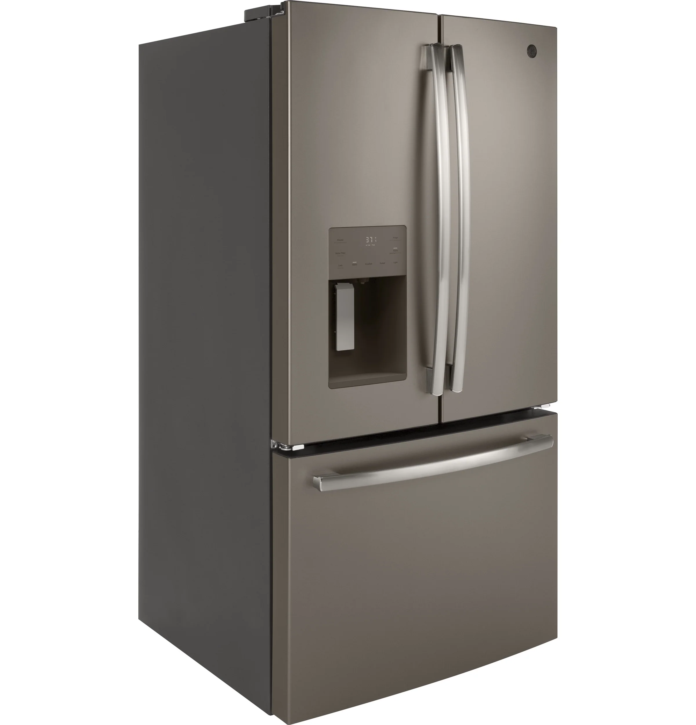 GE 35.75" 25.6 Cu. Ft. Slate French Door Refrigerator - GFE26JMMES - Image 2