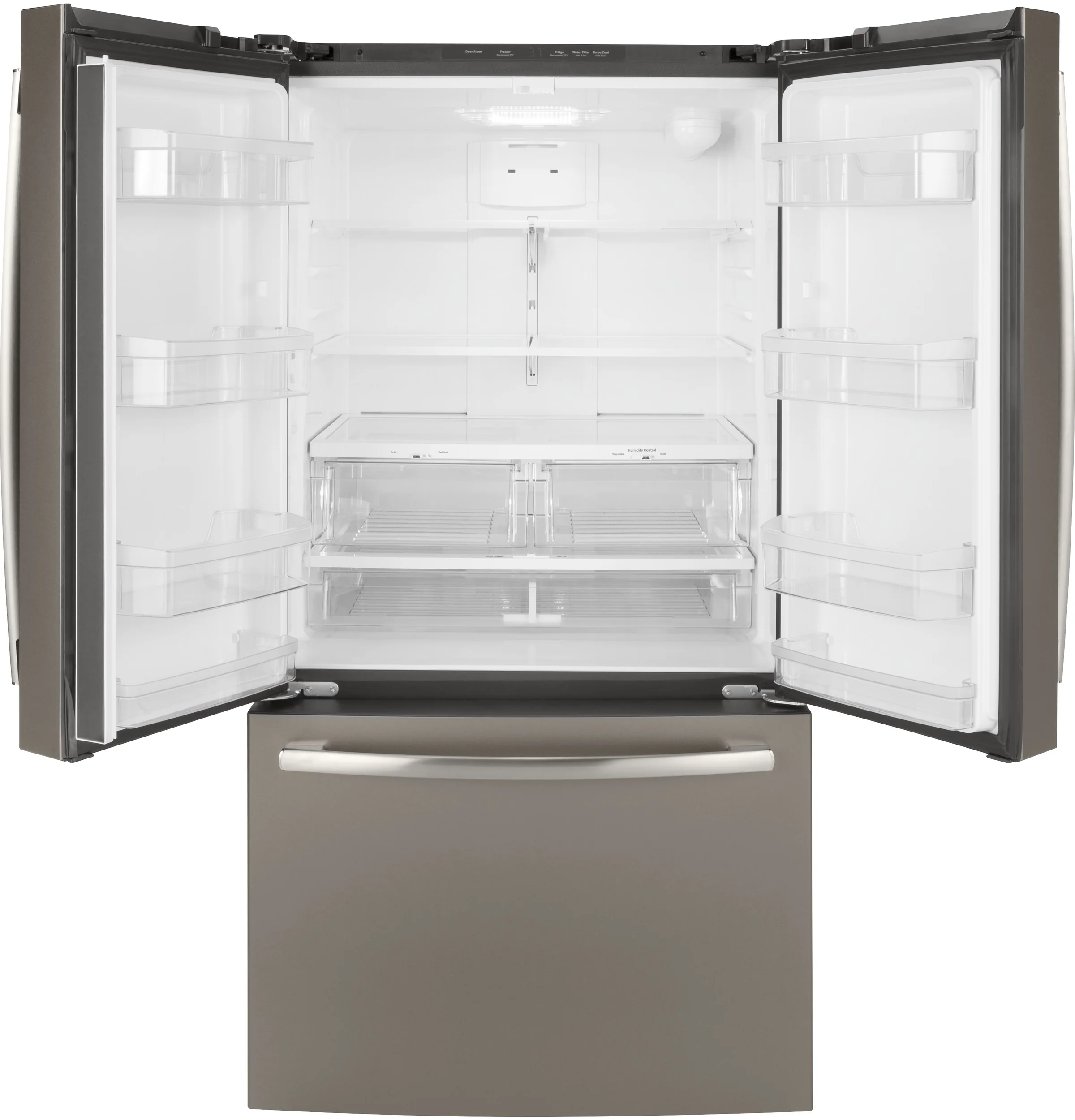 GE 36" 27 Cu. Ft. Slate French Door Refrigerator - GNE27JMMES - Image 2