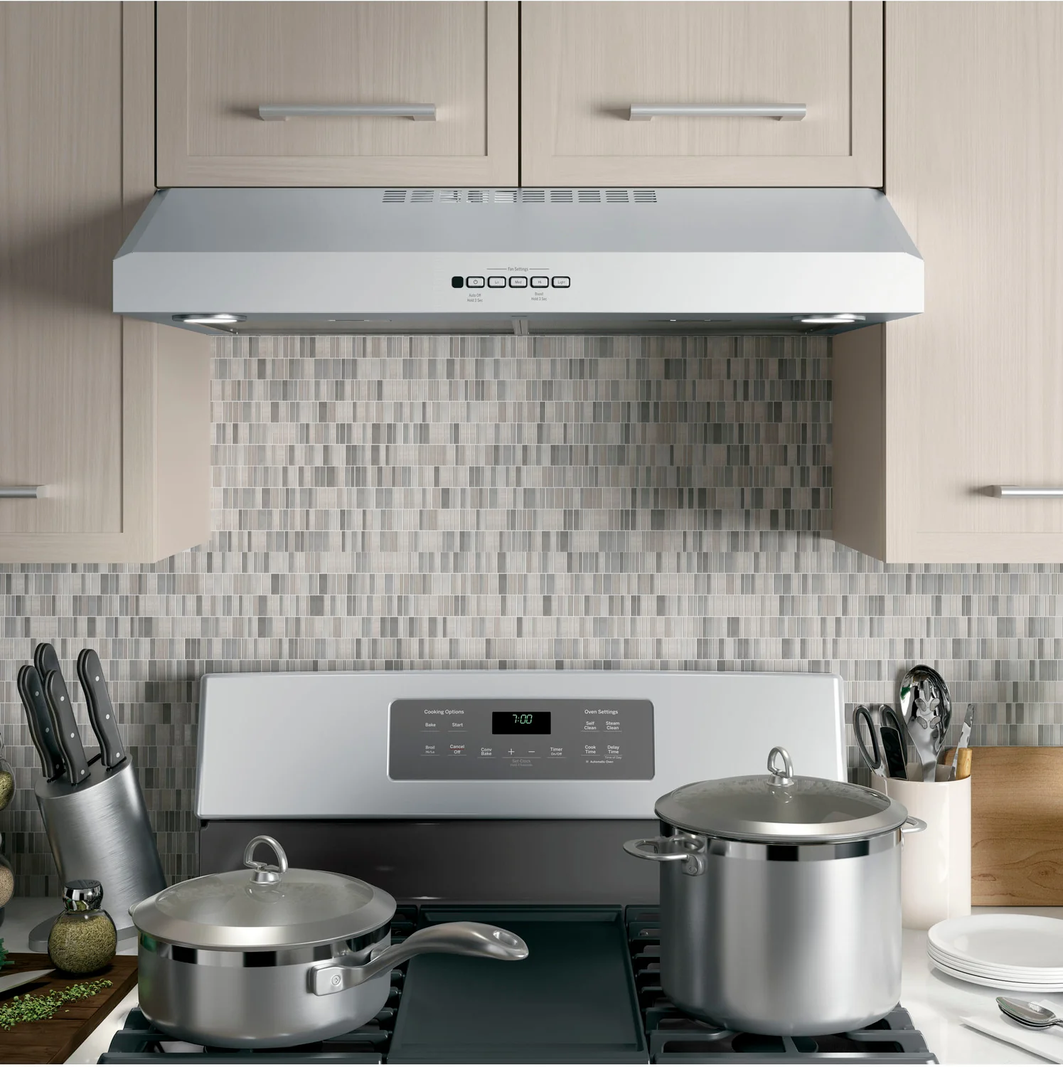 GE Stainless Steel 30" 310 CFM Under-the-Cabinet Range Hood - JVX5300SJSSC - Image 2