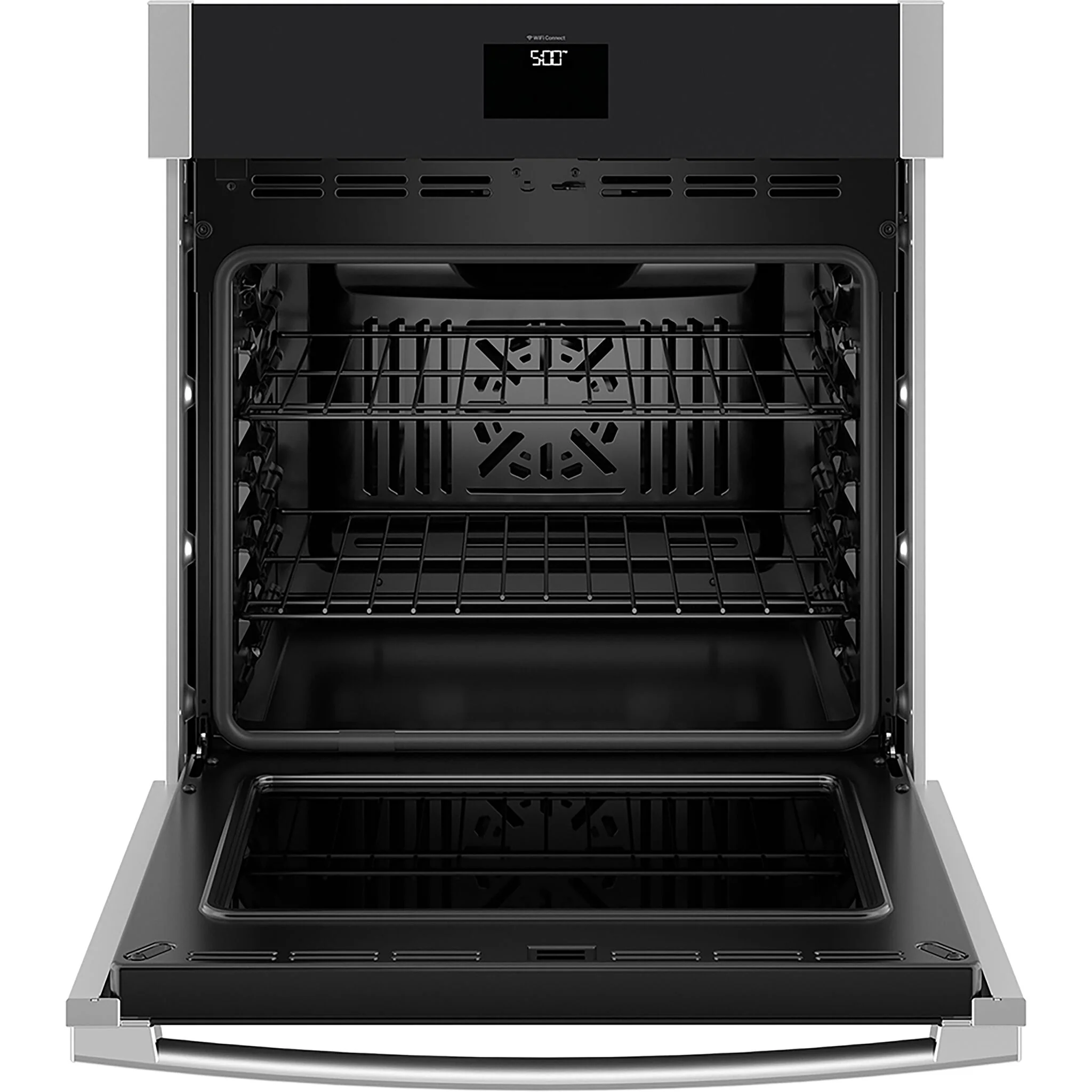 GE Stainless Steel 30" Built-In Convection Single Wall Oven  (5.0 Cu.Ft.) with No Preheat Air Fry - JTS5000SVSS - Image 2