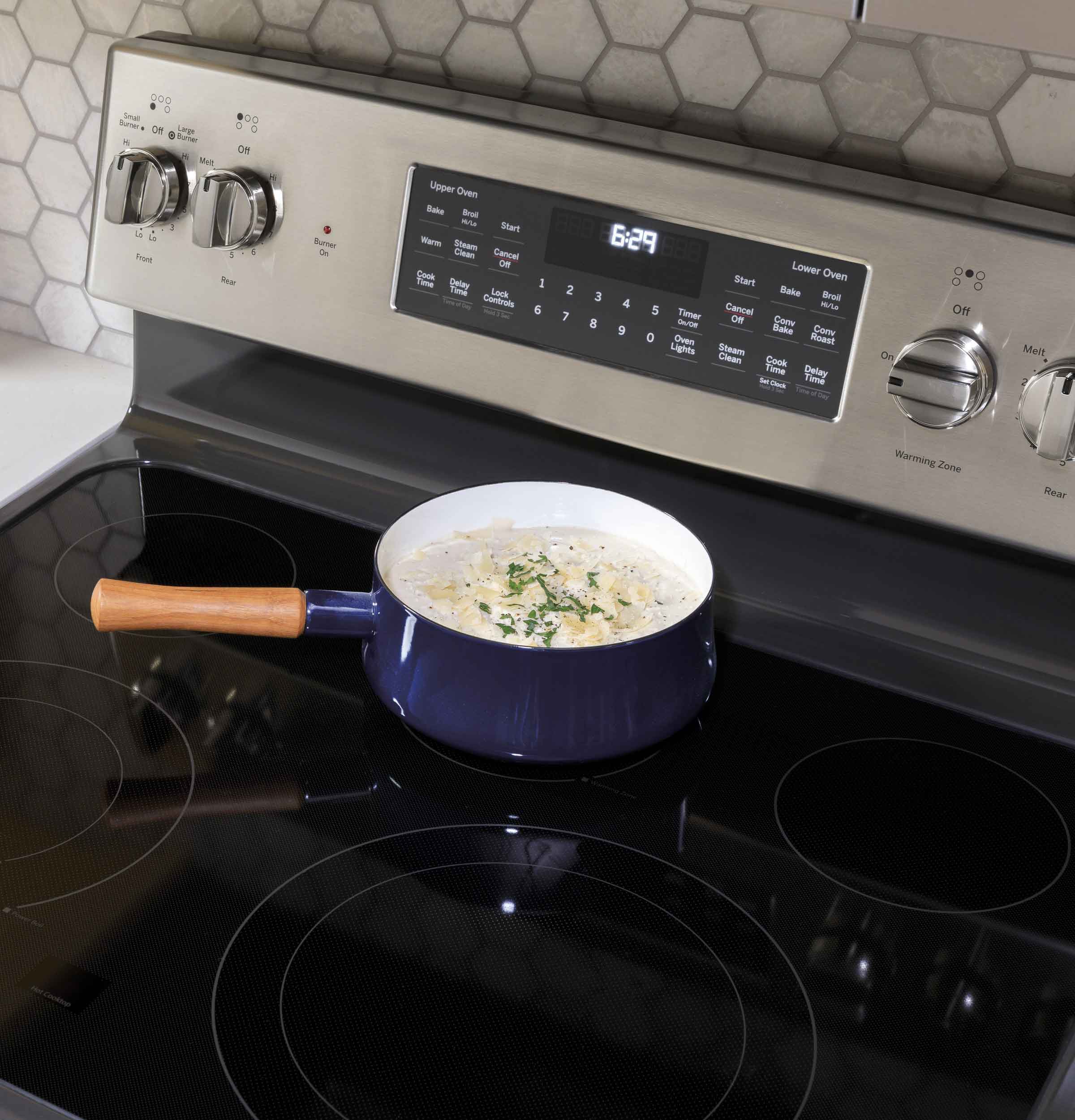 GE Stainless Steel 30'' Freestanding Double Oven Electric Range (6.6 Cu.Ft) - JBS86SPSS - Image 6