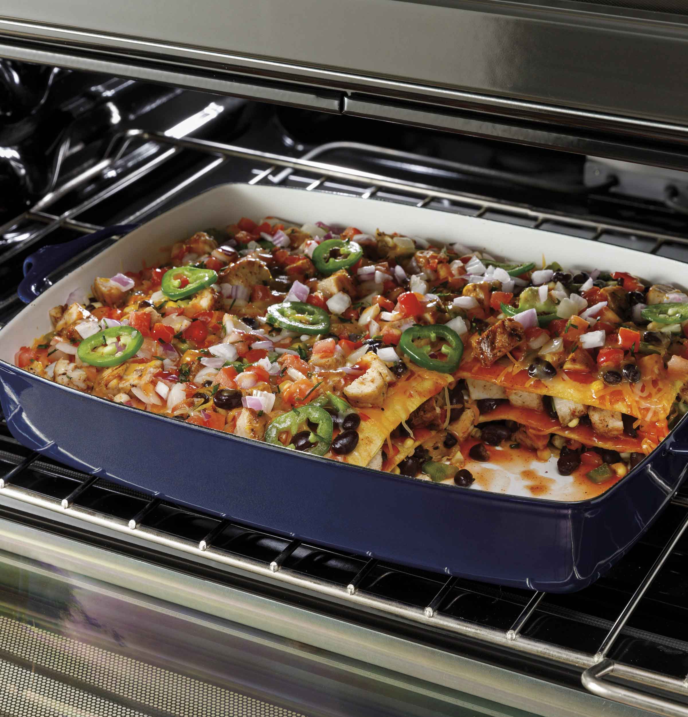 GE Stainless Steel 30'' Freestanding Double Oven Electric Range (6.6 Cu.Ft) - JBS86SPSS - Image 8