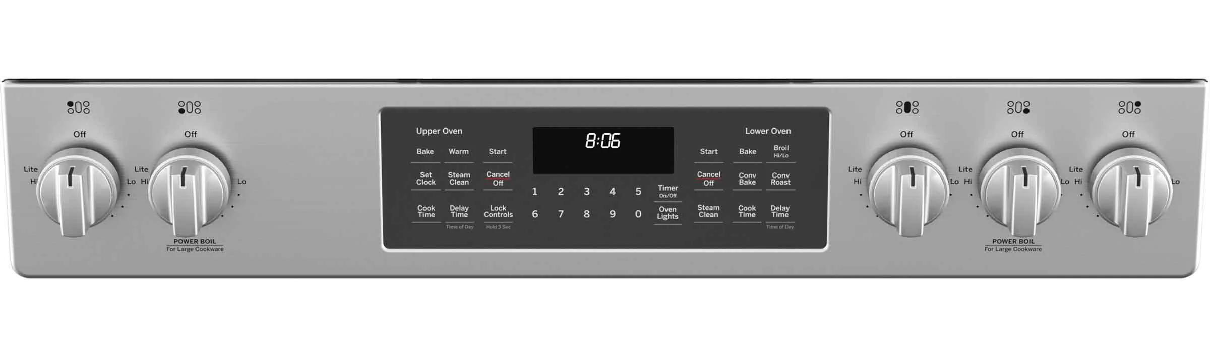 GE Stainless Steel 30" Slide-In Double-Oven Gas Range with Air Fry (6.7 Cu.Ft.) - JCGSS86SPSS - Image 3