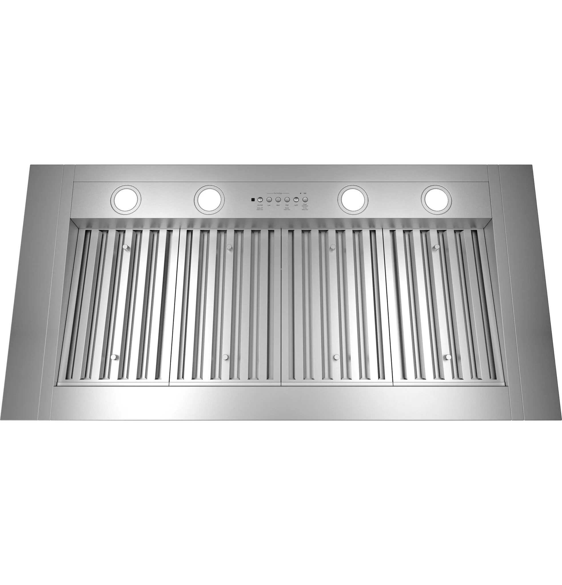 GE Stainless Steel 42" 1200 CFM Custom Range Hood Insert - UVC9420SLSS - Image 2