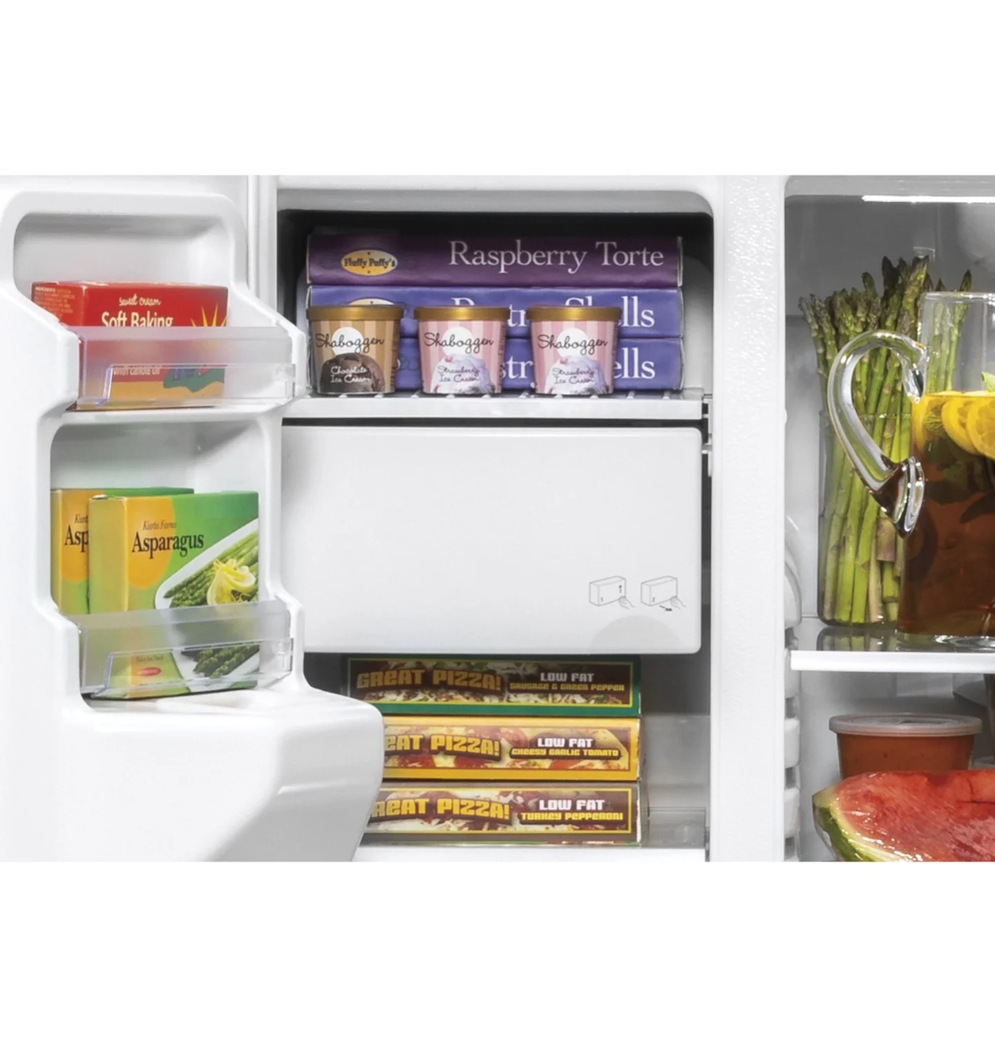 GE 35.75" 21.8 Cu. Ft. Stainless Steel Counter-Depth Side-by-Side Refrigerator - GZS22IYNFS - Image 6