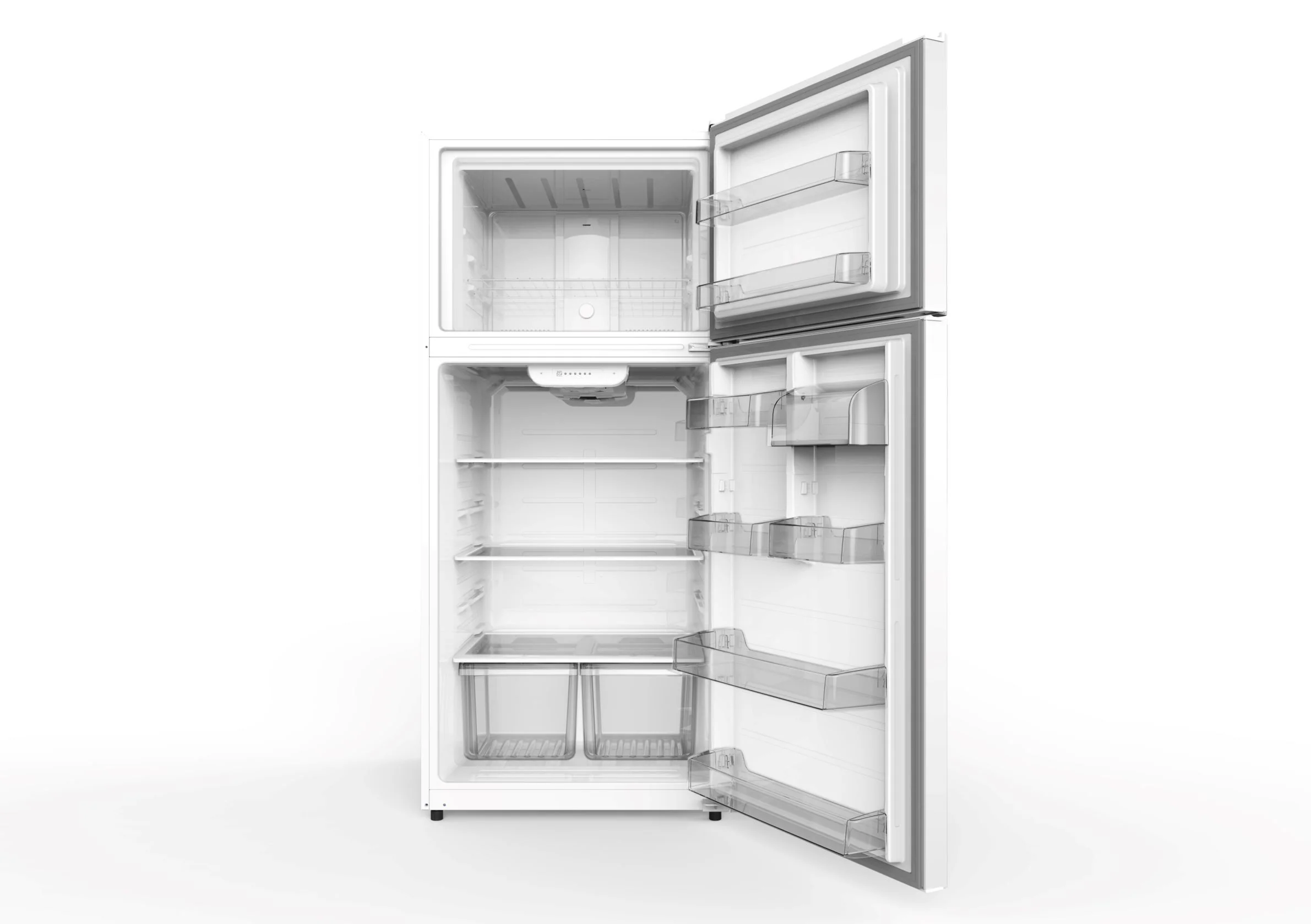 GE Stainless Steel Kitchen Package with Top-Freezer Refrigerator, Electric Range and Dishwasher - Image 3