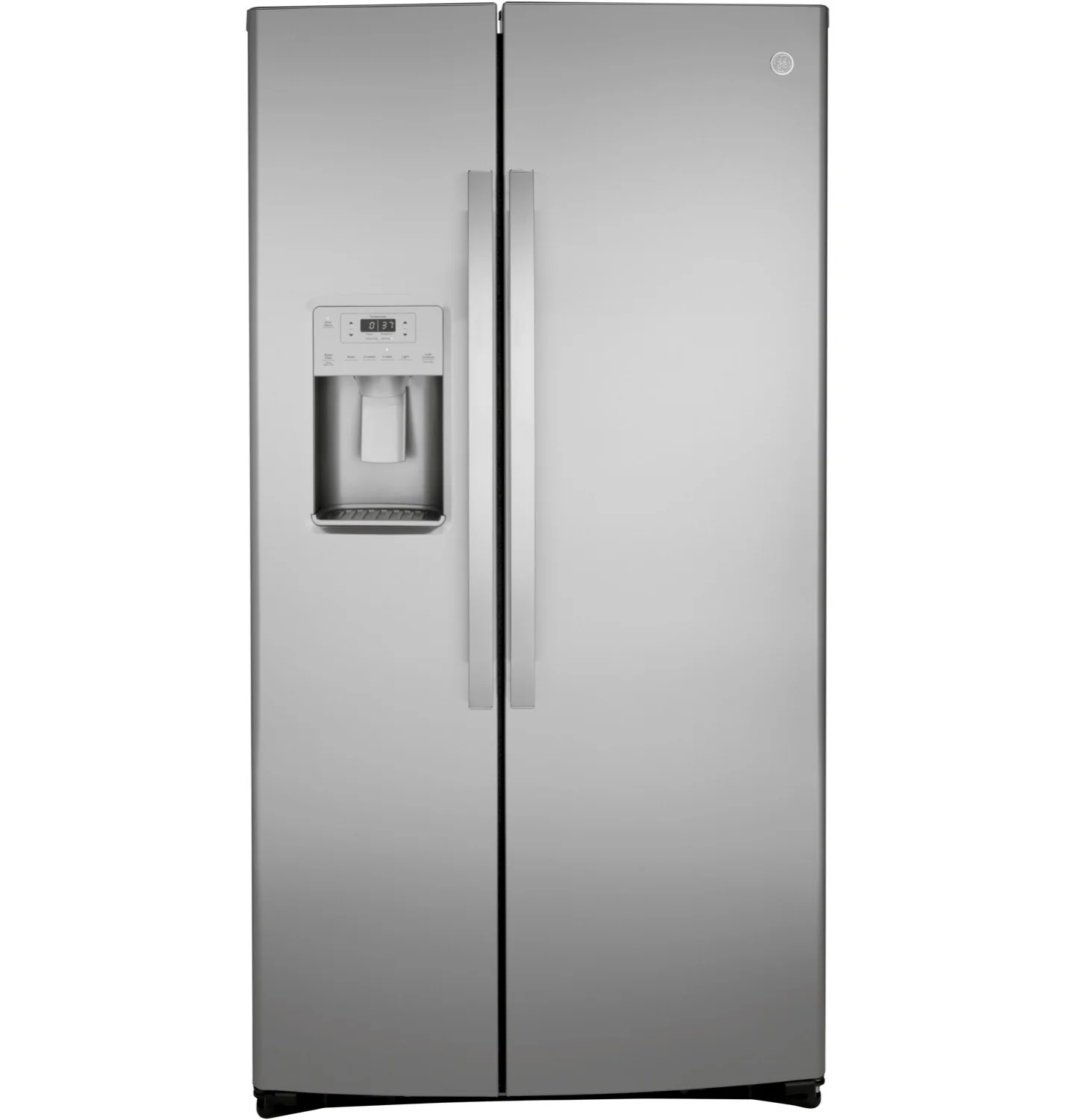 GE 35.75" 25.1 Cu. Ft. Stainless Steel Side-By-Side Refrigerator - GSS25IYNFS - Image 4