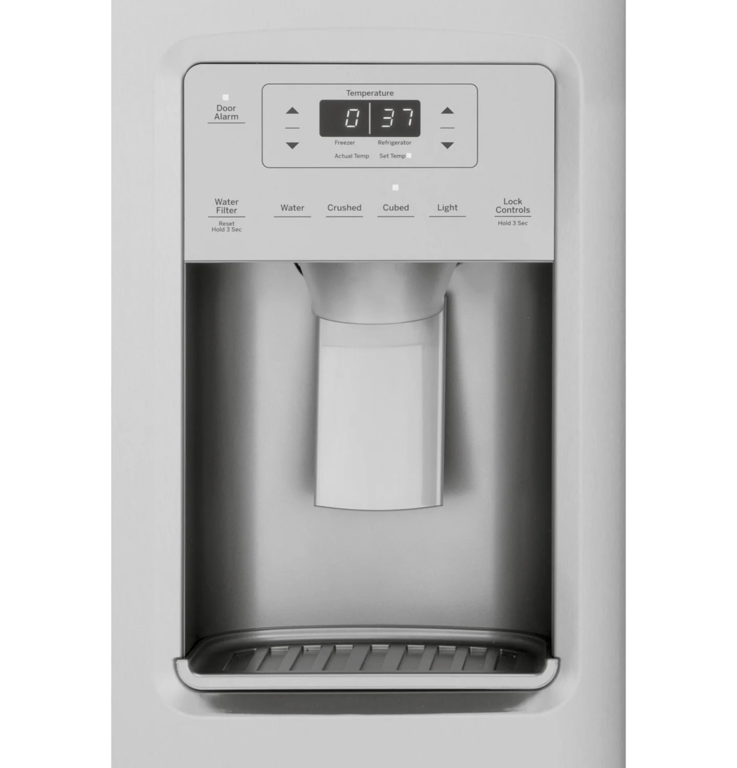 GE 35.75" 25.1 Cu. Ft. Stainless Steel Side-By-Side Refrigerator - GSS25IYNFS - Image 5