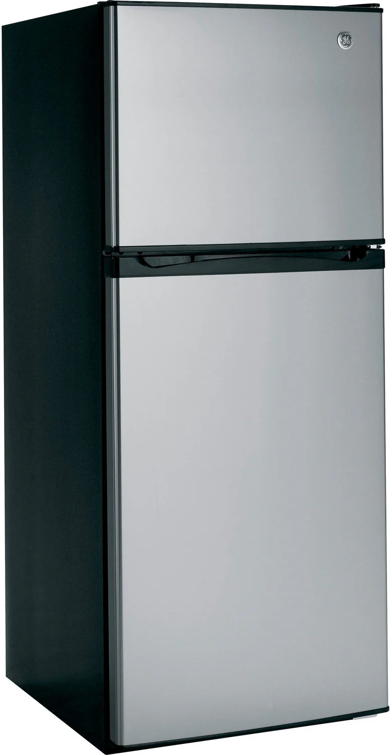 GE 24" 11.55 Cu. Ft. Stainless Steel Top-Freezer Refrigerator - GPE12FSKSB - Image 4