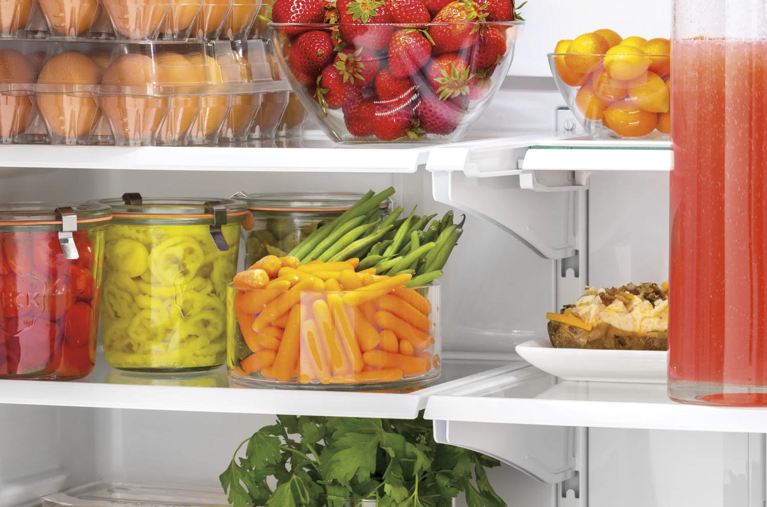GE 32.75" 18.6 Cu. Ft. White Counter-Depth French Door Refrigerator - GWE19JGLWW - Image 9