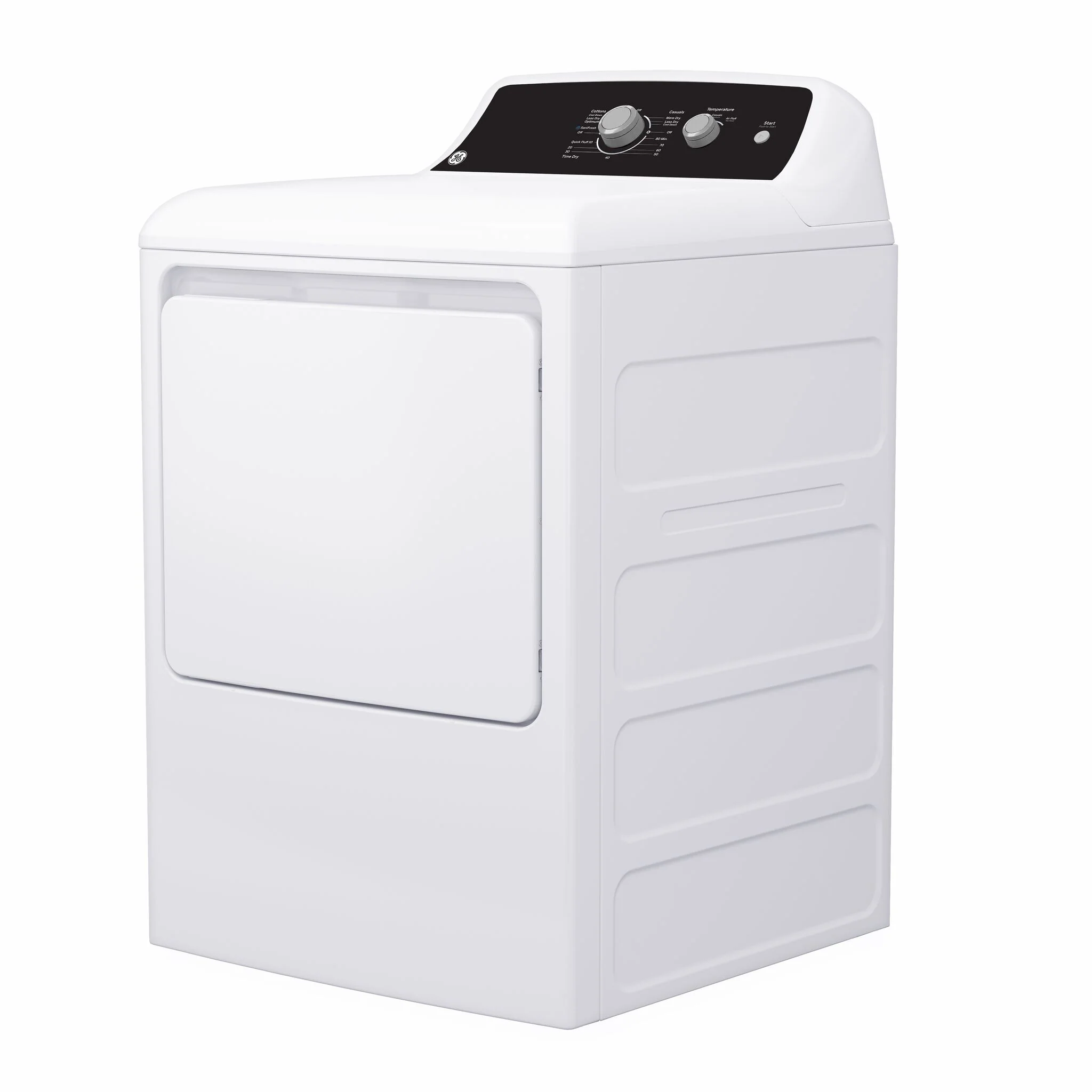 GE White Electric Dryer with SaniFresh Cycle (6.2 cu.ft.) - GTX34EBMRWS - Image 6