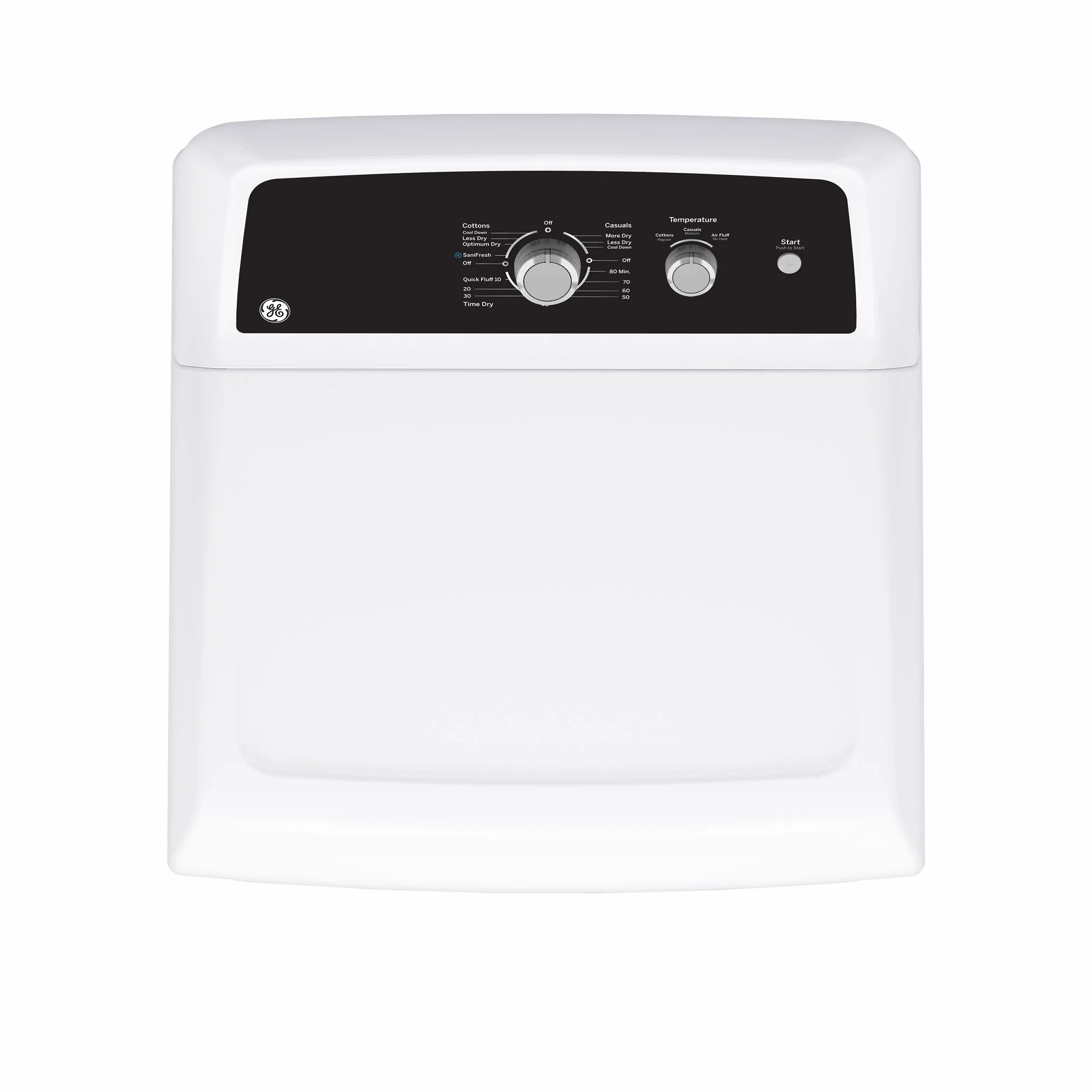 GE White Electric Dryer with SaniFresh Cycle (6.2 cu.ft.) - GTX34EBMRWS - Image 7