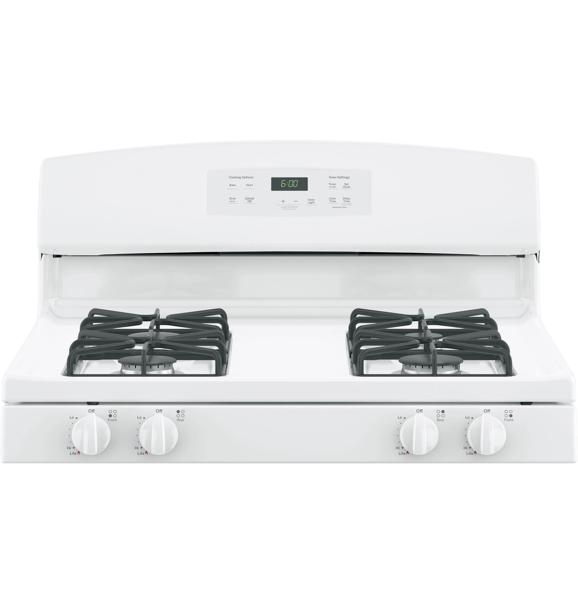 GE White Freestanding Gas Range (5.0 Cu. Ft.) - JCGBS60DEKWW - Image 4