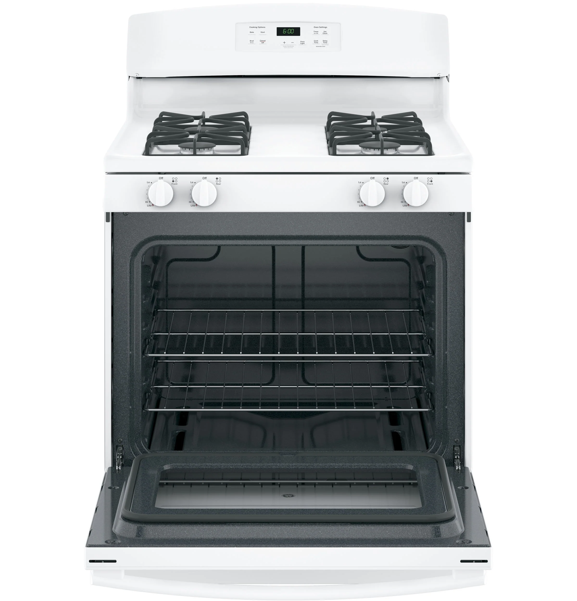 GE White Freestanding Gas Range (5.0 Cu. Ft.) - JCGBS60DEKWW - Image 8