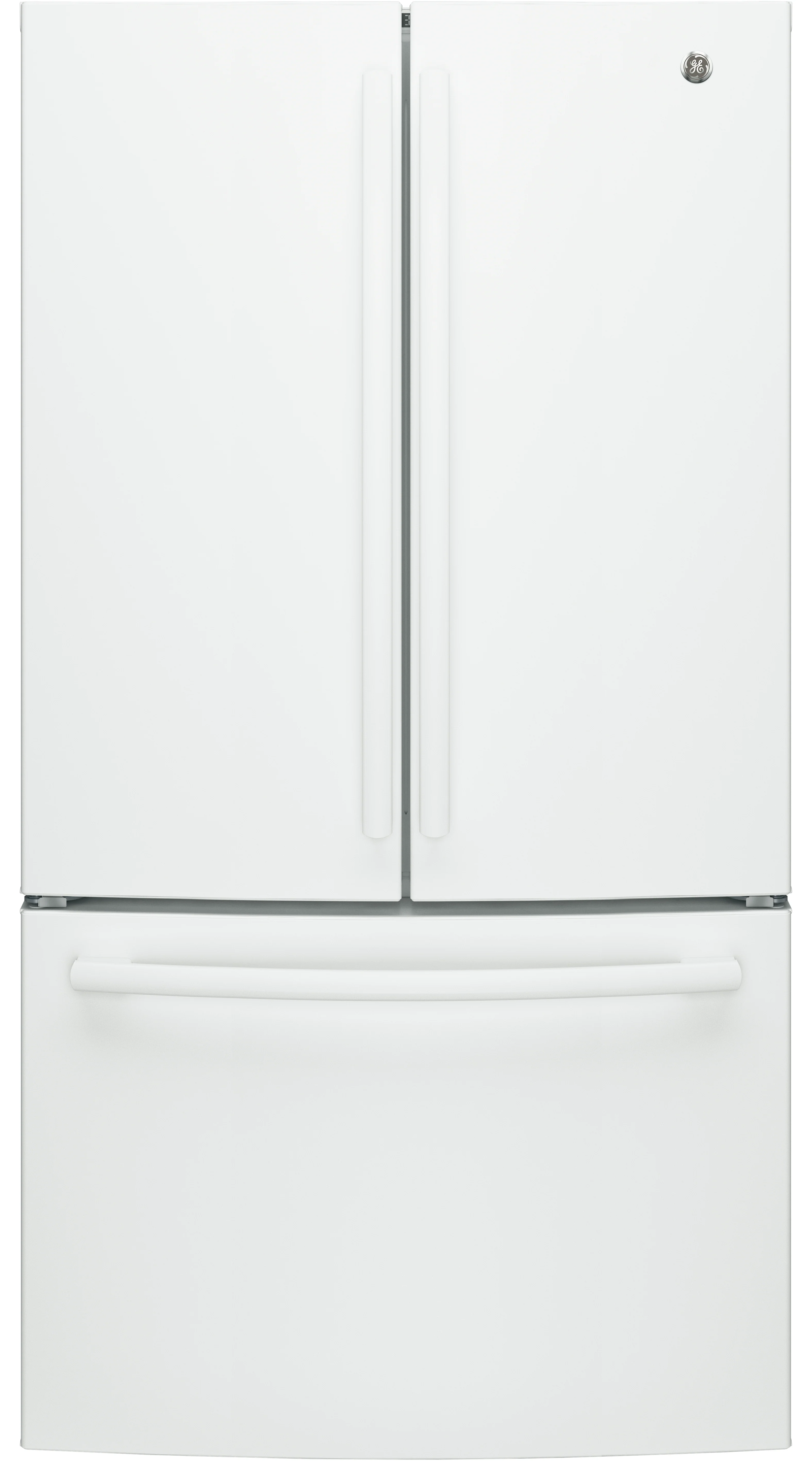 GE 36" 27 Cu. Ft. White French Door Refrigerator - GNE27JGMWW