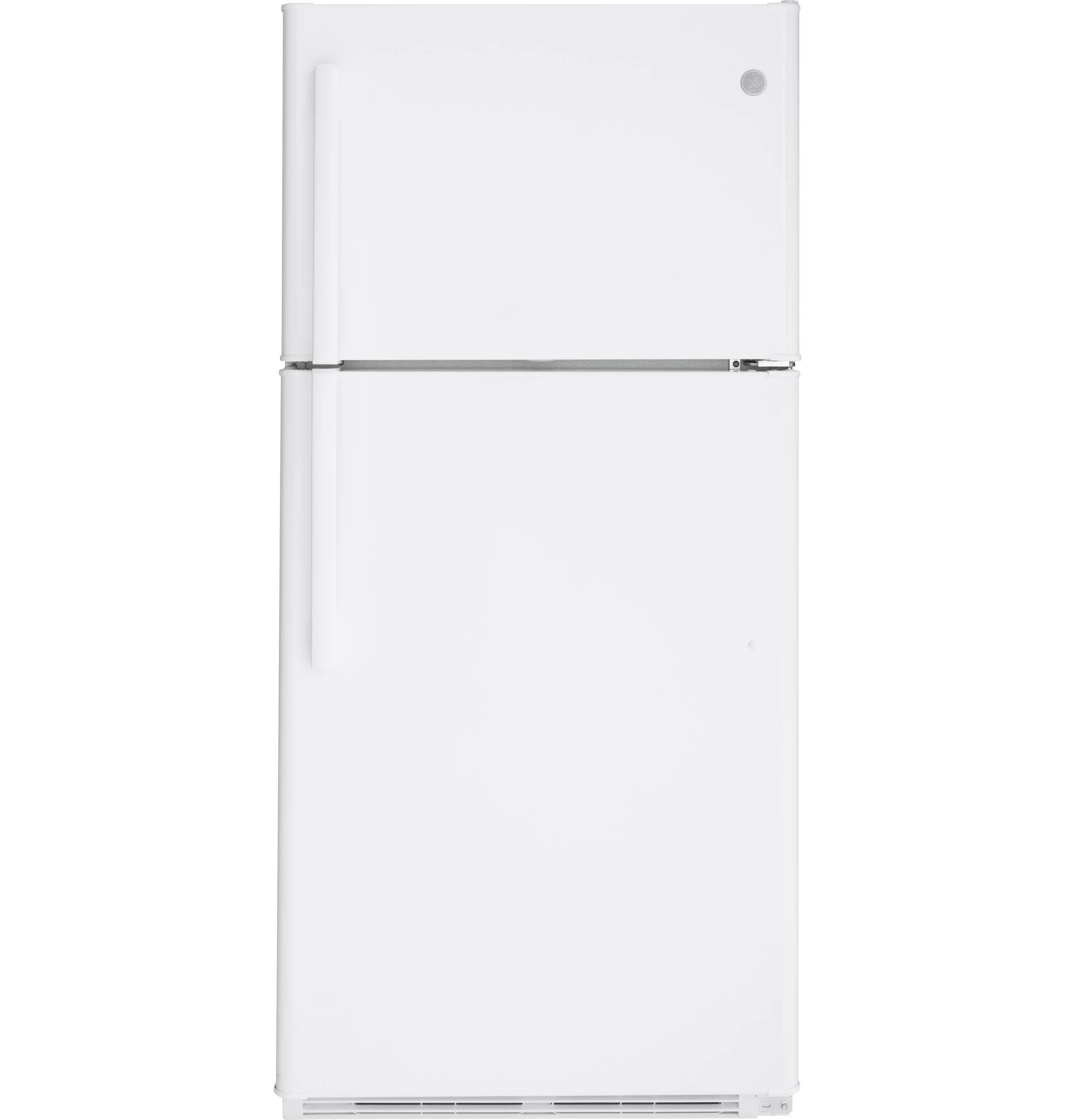 GE White Kitchen Package with Top-Freezer Refrigerator, Electric Range & Built-In Dishwasher - Image 2