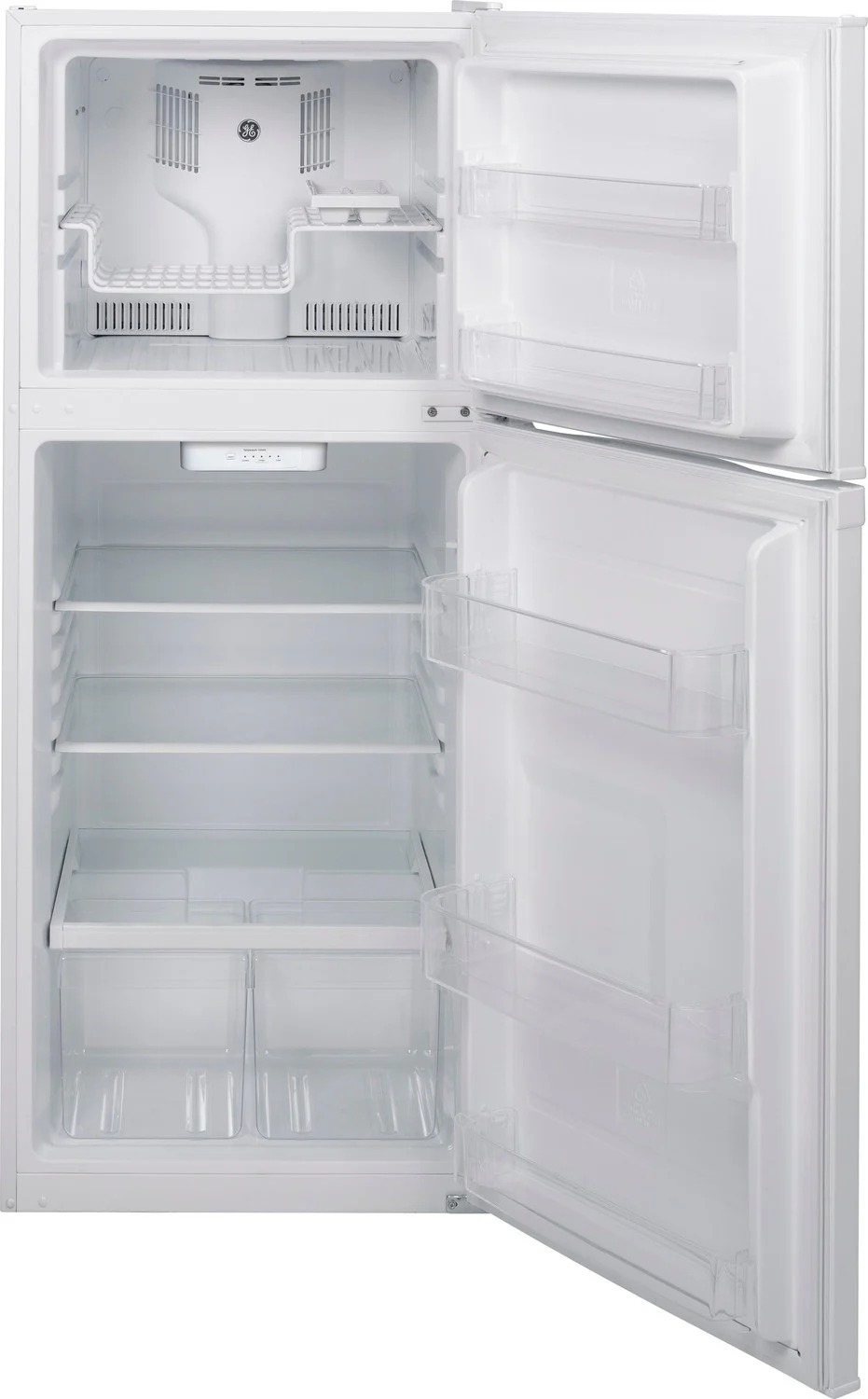 GE 24" 11.55 Cu. Ft. White Top-Freezer Refrigerator - GPE12FGKWW - Image 2