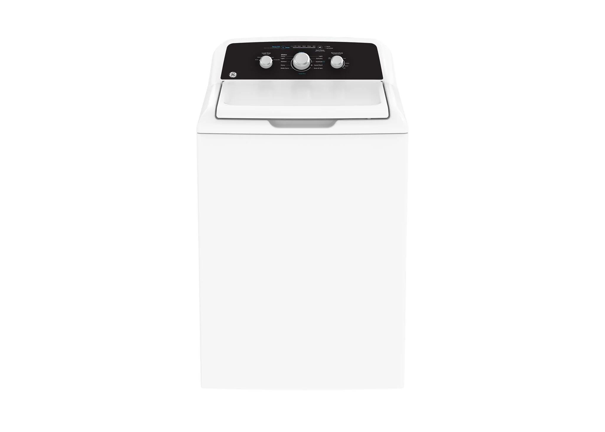 GE White Top Load Washer (4.4 Cu Ft.) & Electric Dryer with SaniFresh Cycle (6.2 cu.ft.) - GTW334BMRWS/GTX34EBMRWS - Image 2