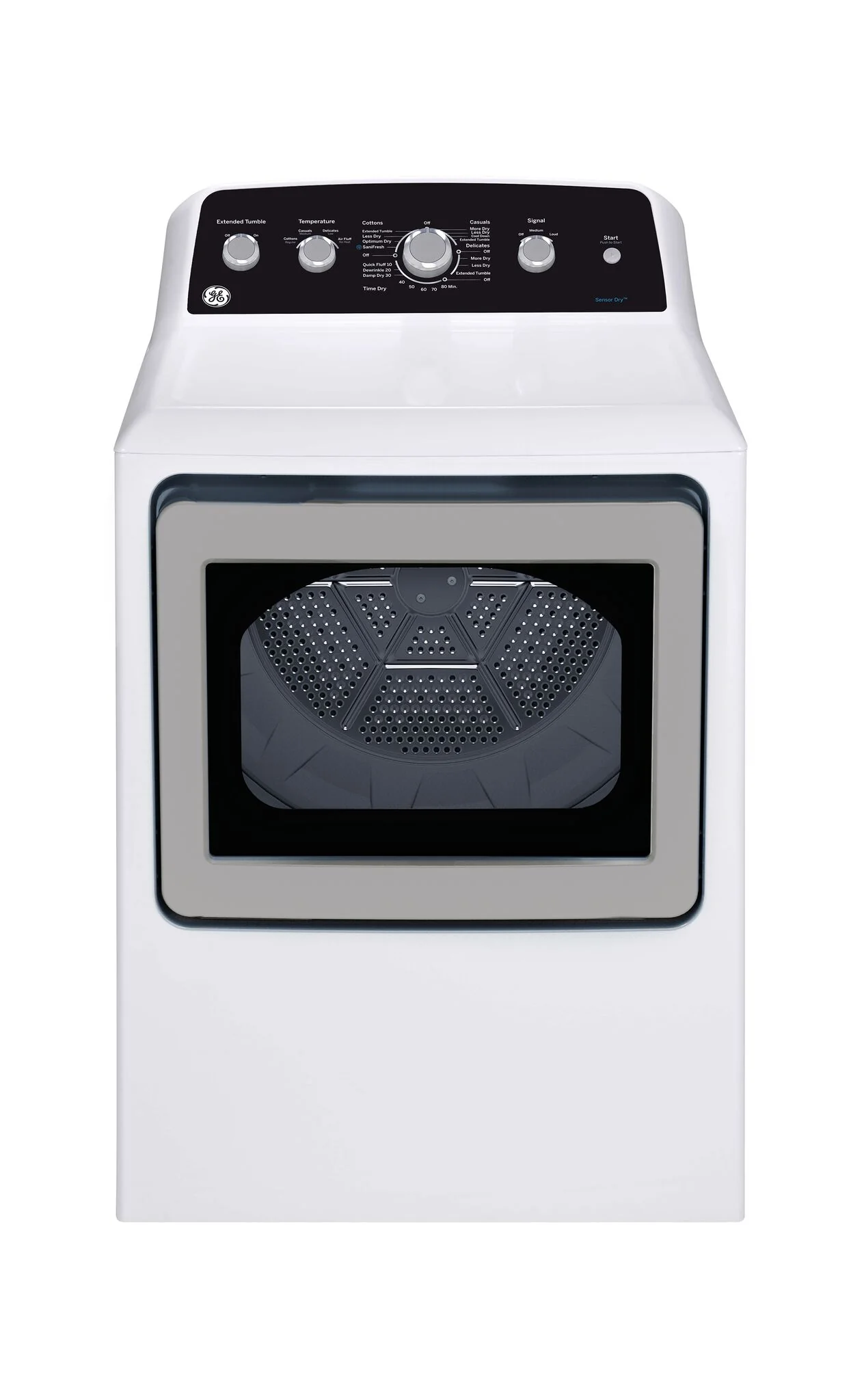 GE White Top Load Washer (4.9 Cu. Ft.) & Gas Dryer with SaniFresh Cycle (7.2 cu.ft.) - GTW491BMRWS/GTD49GBMRWS - Image 3