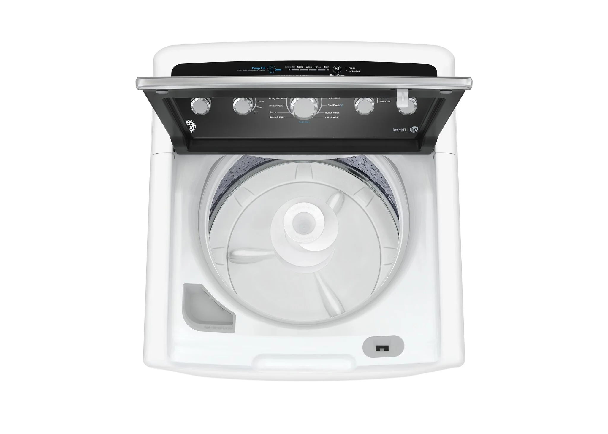 GE White Top Load Washer (4.9 Cu. Ft.) & Gas Dryer with SaniFresh Cycle (7.2 cu.ft.) - GTW491BMRWS/GTD49GBMRWS - Image 5
