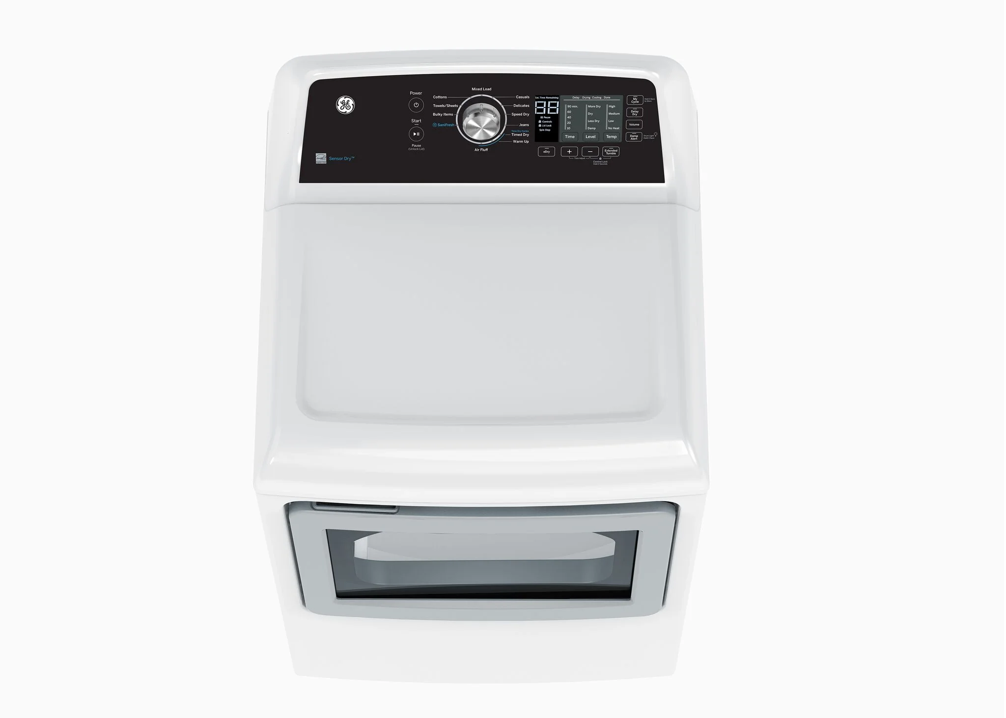 GE White Top Load Washer (5.3 Cu. Ft.) & Gas Dryer with SaniFresh (7.4 cu.ft.) - GTW681BMRWS/GTD68GBMRWS - Image 6