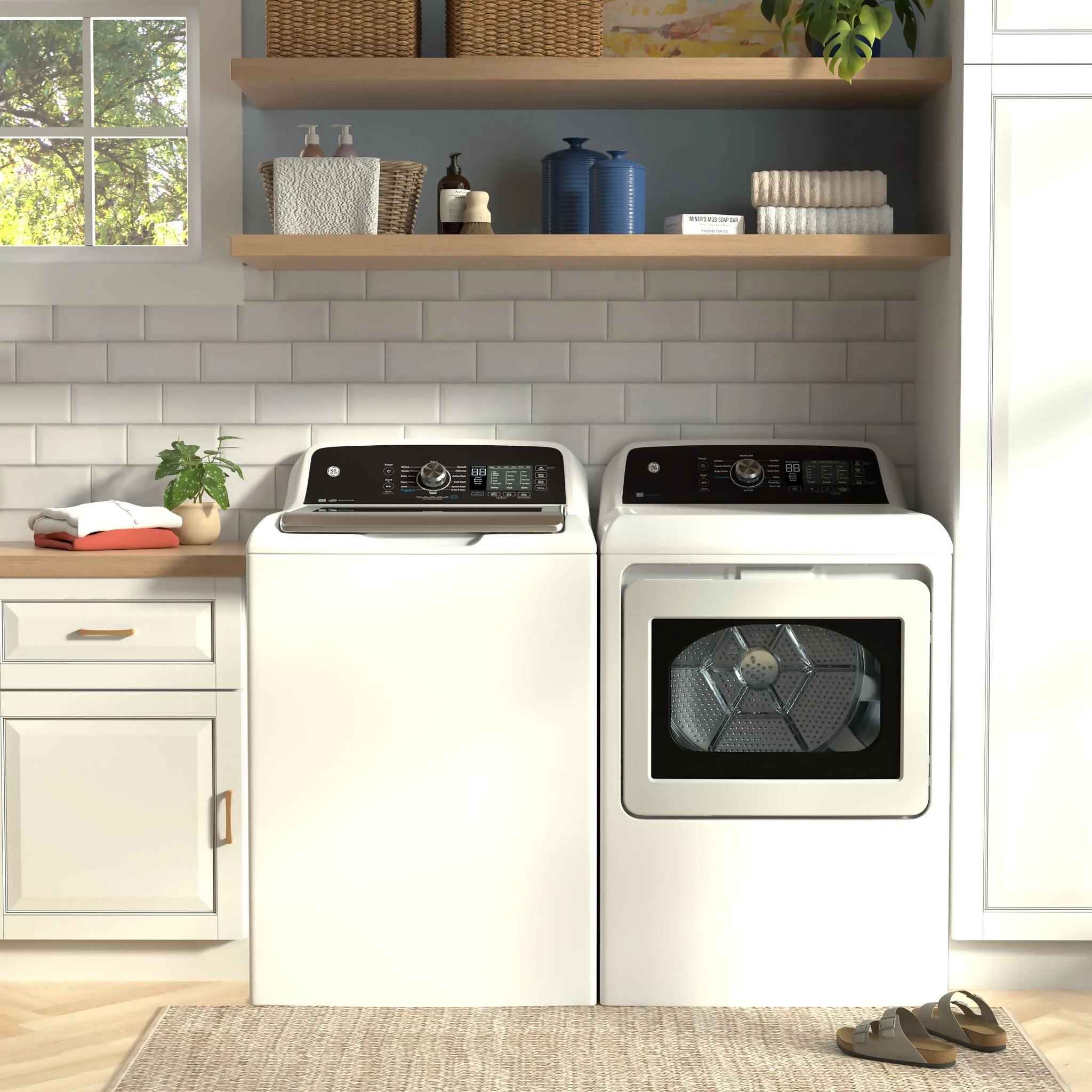 GE White Top Load Washer with SaniFresh Cycle (5.3 Cu. Ft.) - GTW681BMRWS - Image 2