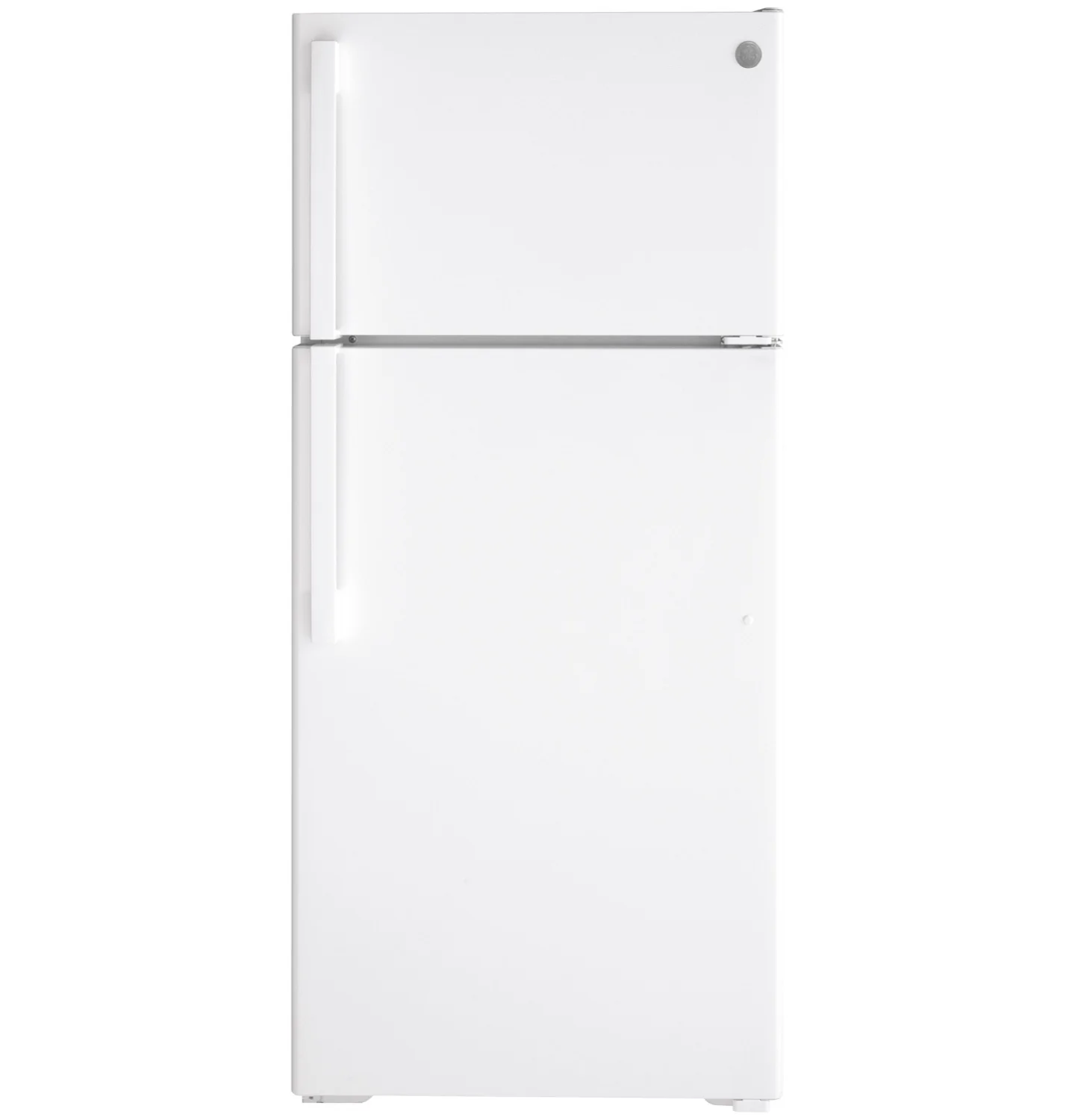 GE 28" 16.6 Cu. Ft. White Top-Freezer Refrigerator - GTE17DTNRWW - Image 3