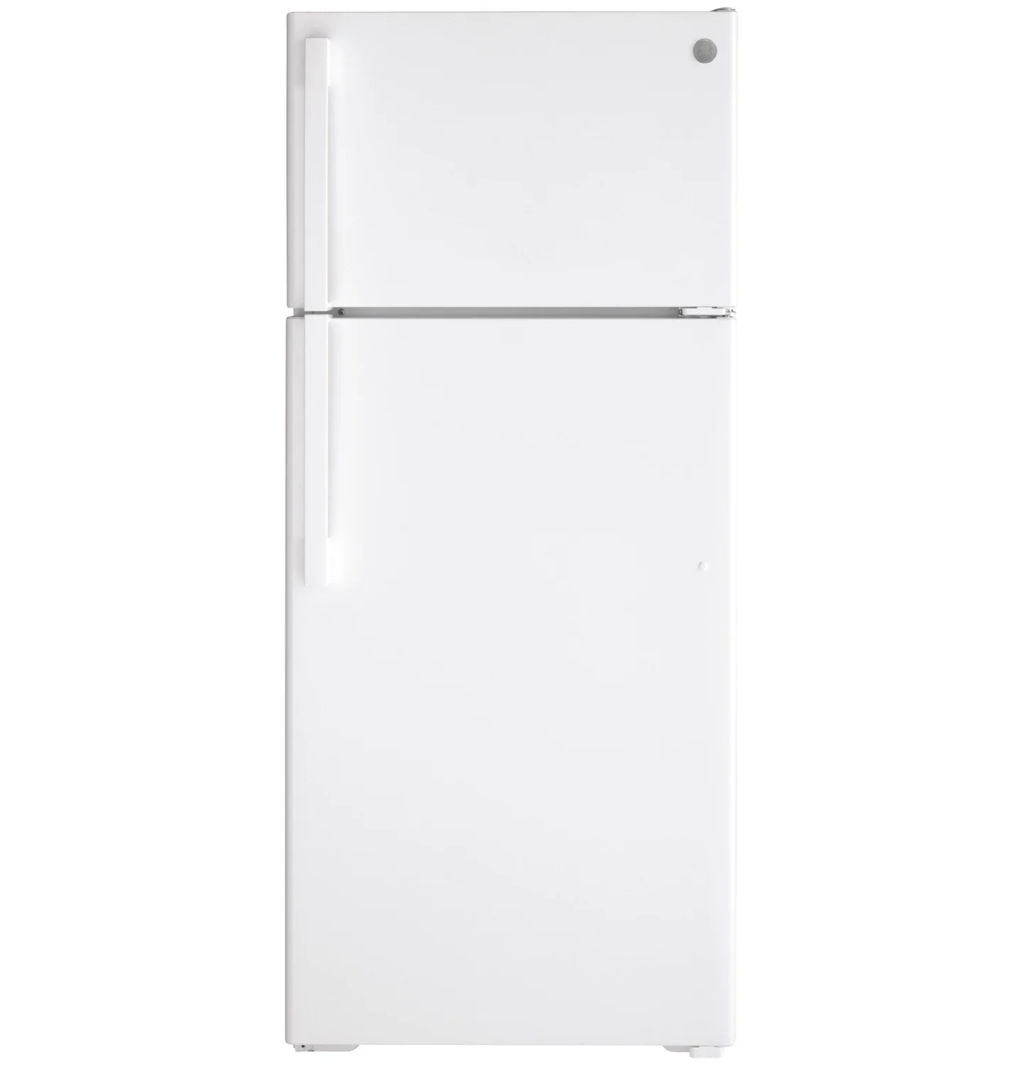GE 28" 17.5 Cu. Ft. White Top-Freezer Refrigerator - GTE18DTNRWW - Image 3